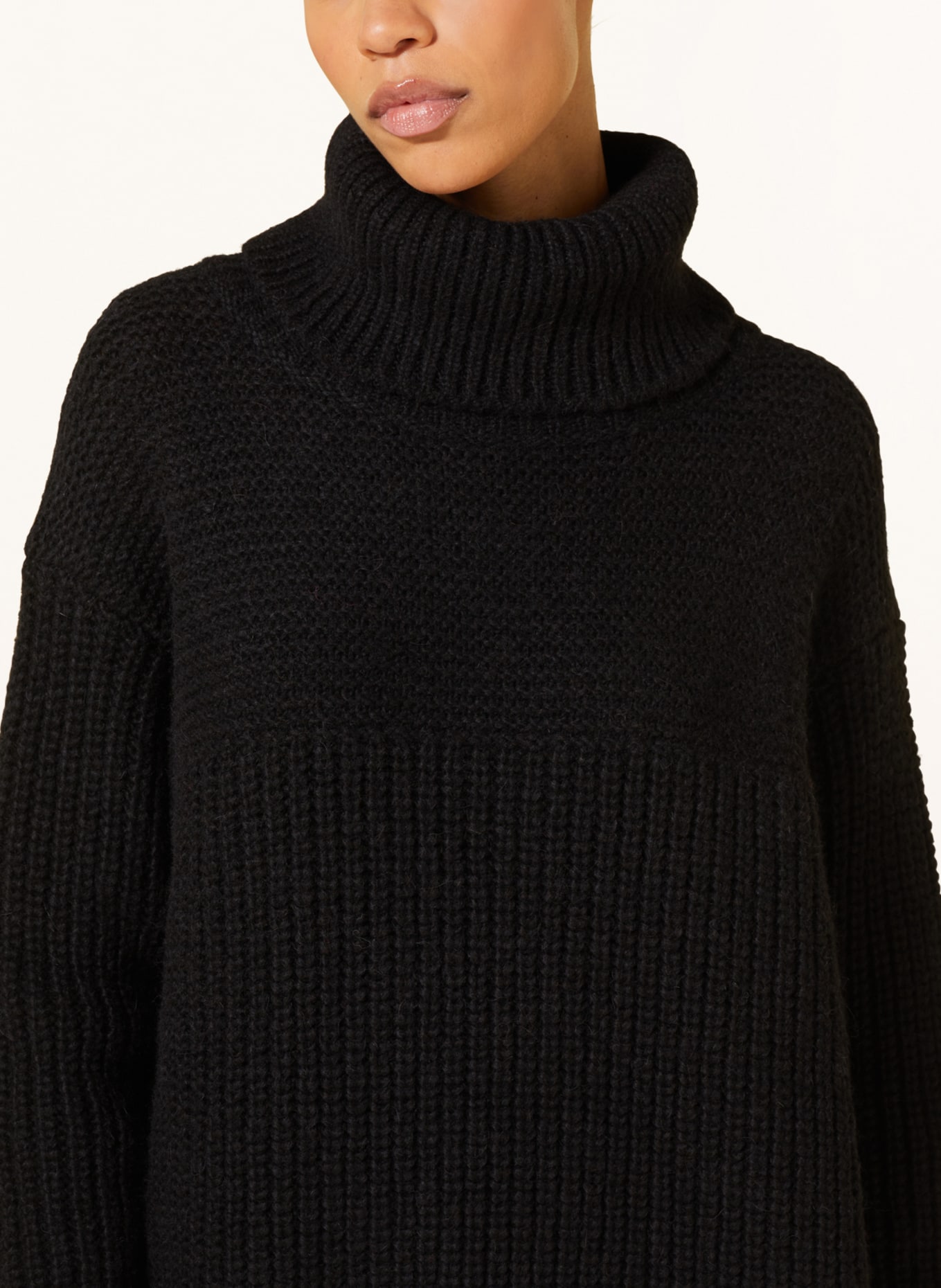 CLOSED Turtleneck sweater with alpaca, Color: BLACK (Image 4)