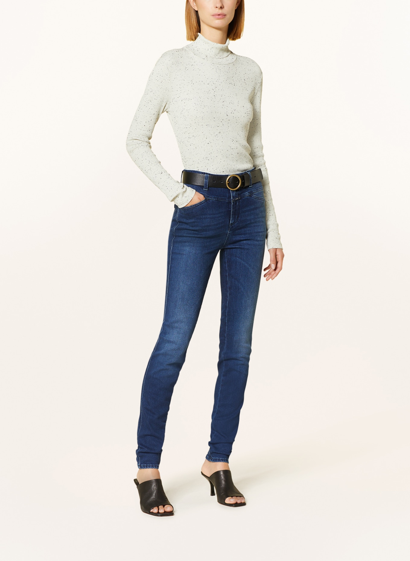 CLOSED Skinny Jeans SKINNY PUSHER, Farbe: DBL DARK BLUE (Bild 2)