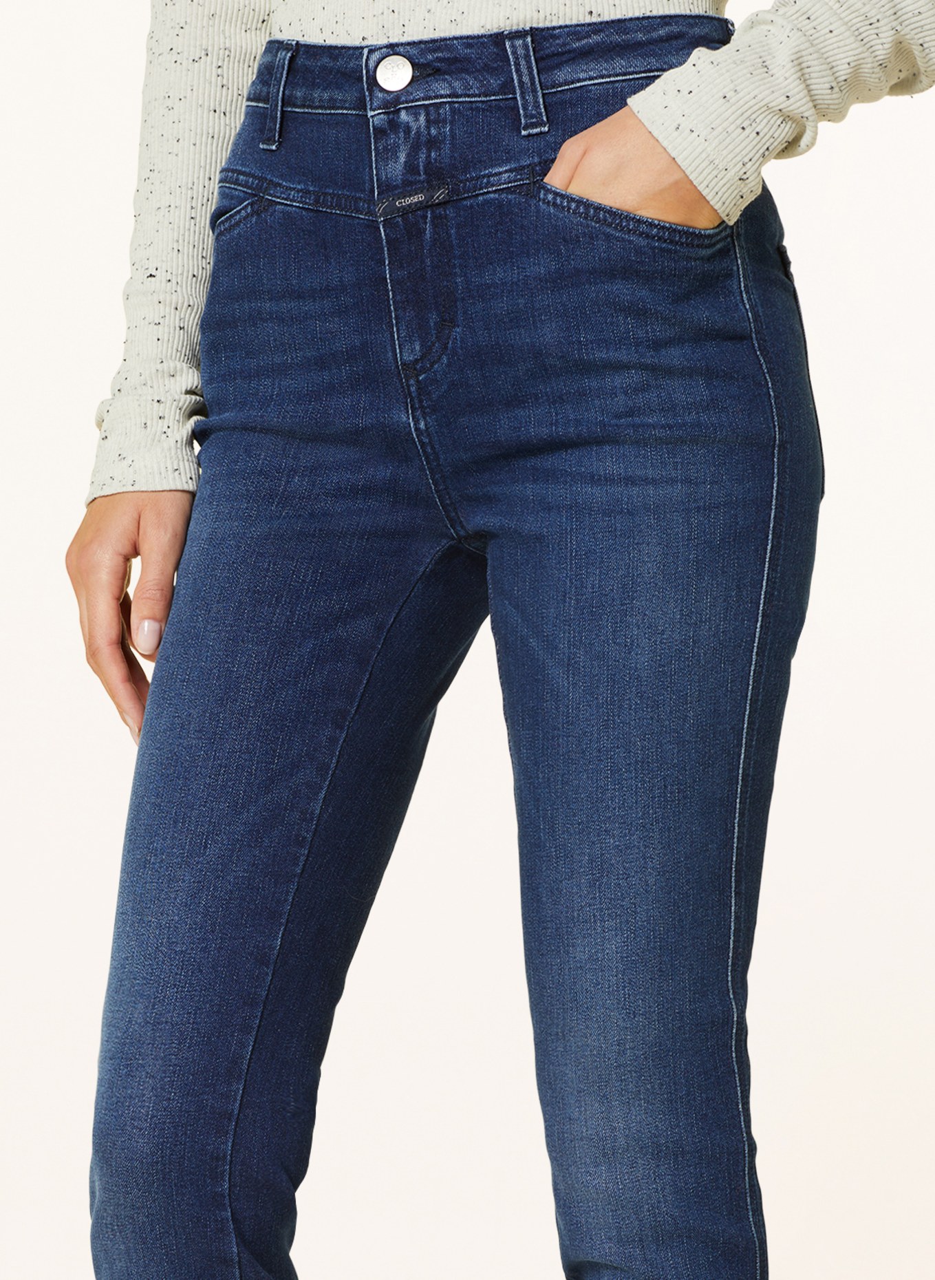 CLOSED Skinny Jeans SKINNY PUSHER, Farbe: DBL DARK BLUE (Bild 5)