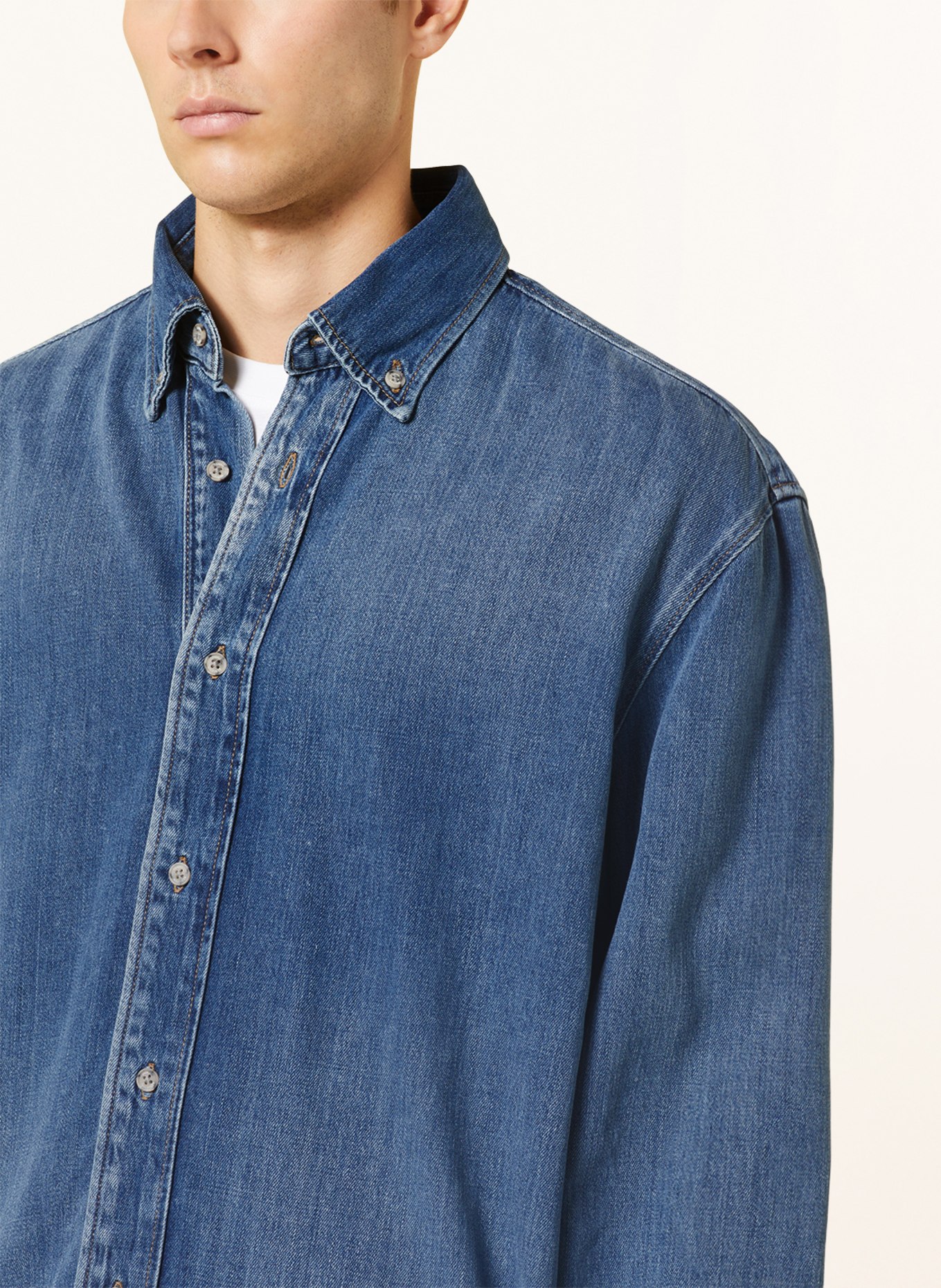 TOMMY HILFIGER Denim shirt comfort fit, Color: BLUE (Image 4)
