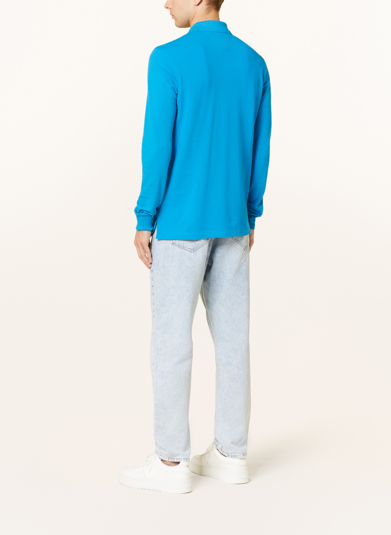 TOMMY HILFIGER Piqué-Poloshirt Slim Fit, Farbe: NEONBLAU (Bild 3)