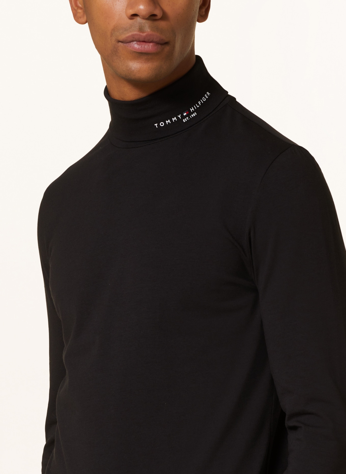 TOMMY HILFIGER Turtleneck shirt, Color: BLACK (Image 4)