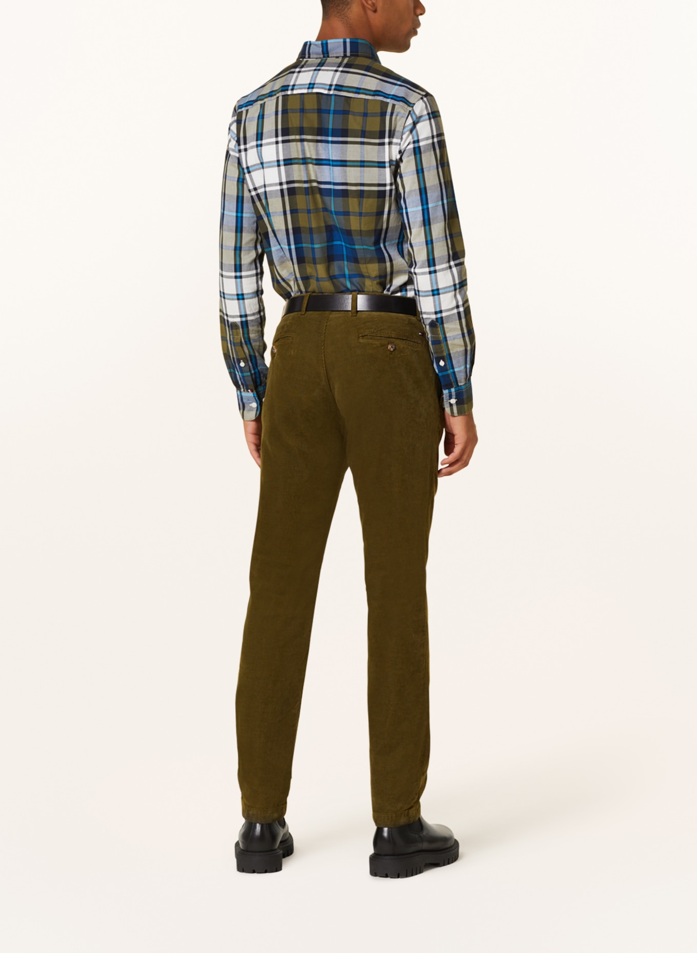TOMMY HILFIGER Hemd Slim Fit, Farbe: OLIV/ DUNKELBLAU/ BLAU (Bild 3)
