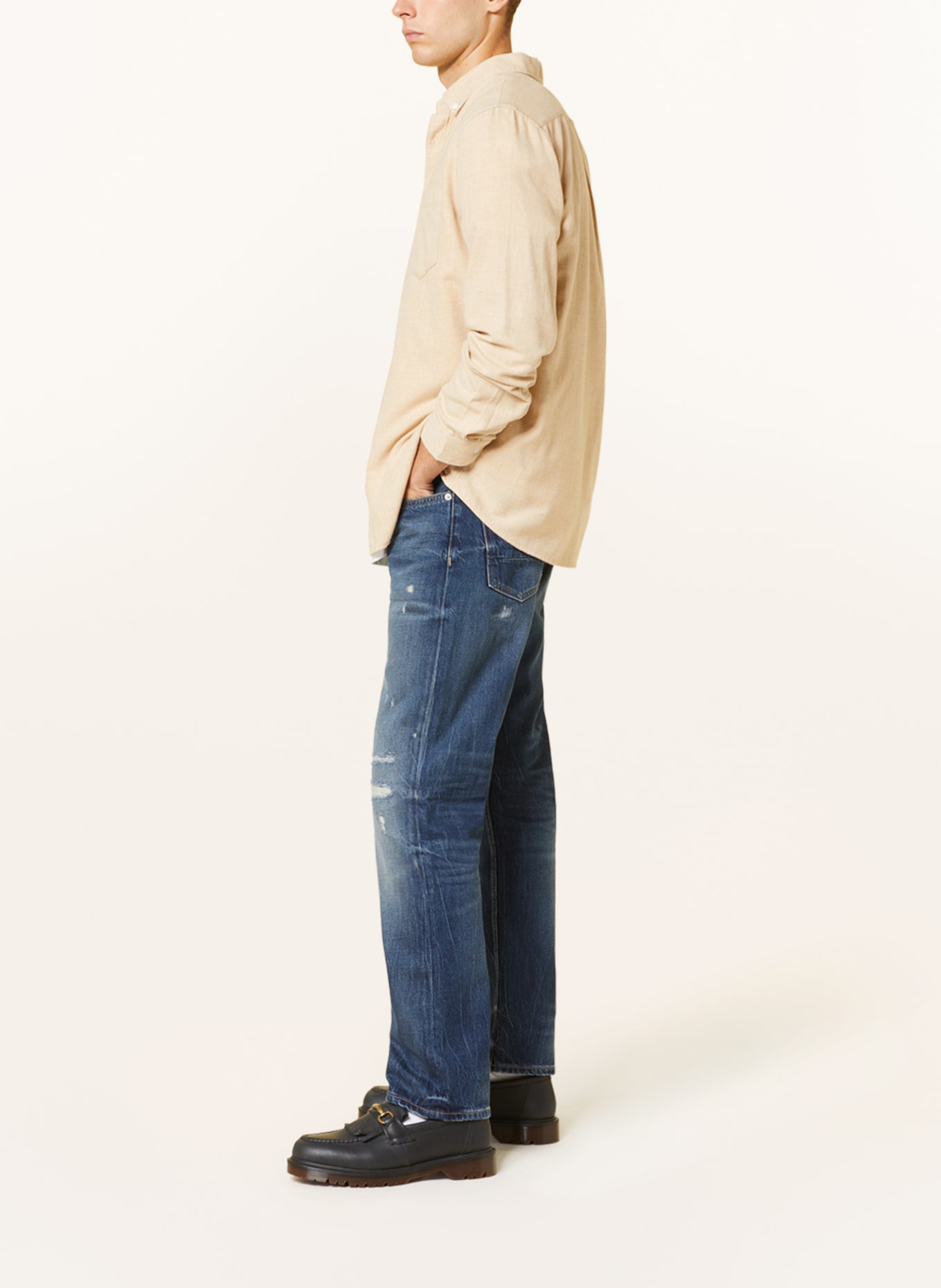 TOMMY HILFIGER Destroyed Jeans MERCER Regular Fit, Farbe: 1BQ Four Years North (Bild 4)