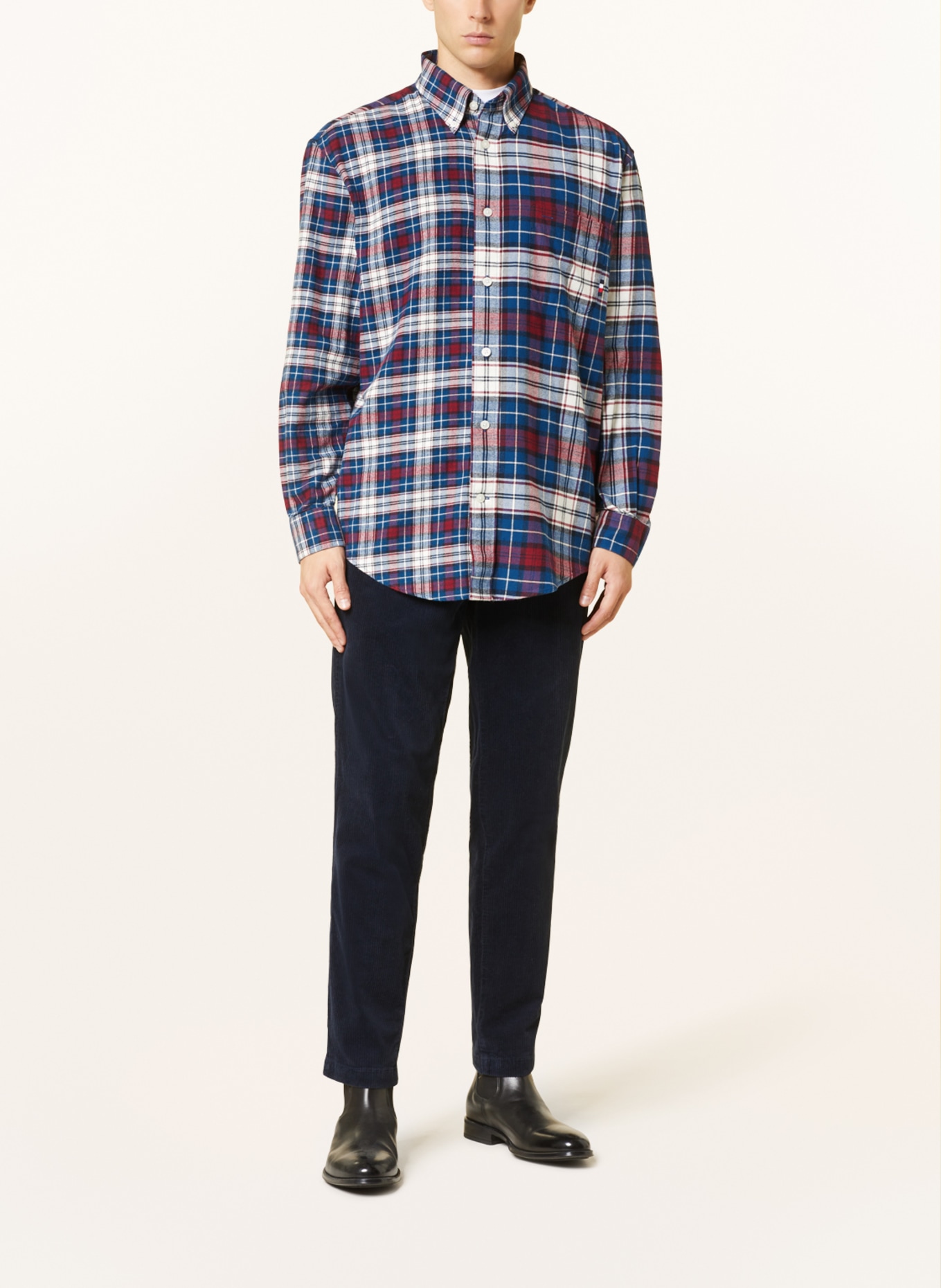 TOMMY HILFIGER Flannel shirt archive fit, Color: BLUE/ RED/ WHITE (Image 2)