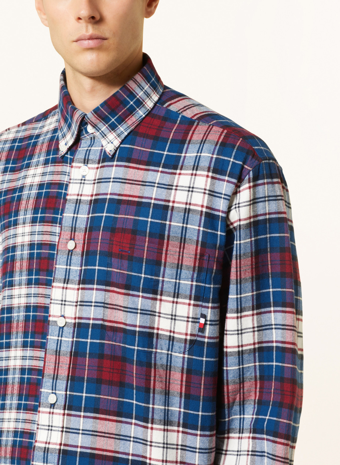 TOMMY HILFIGER Flannel shirt archive fit, Color: BLUE/ RED/ WHITE (Image 4)