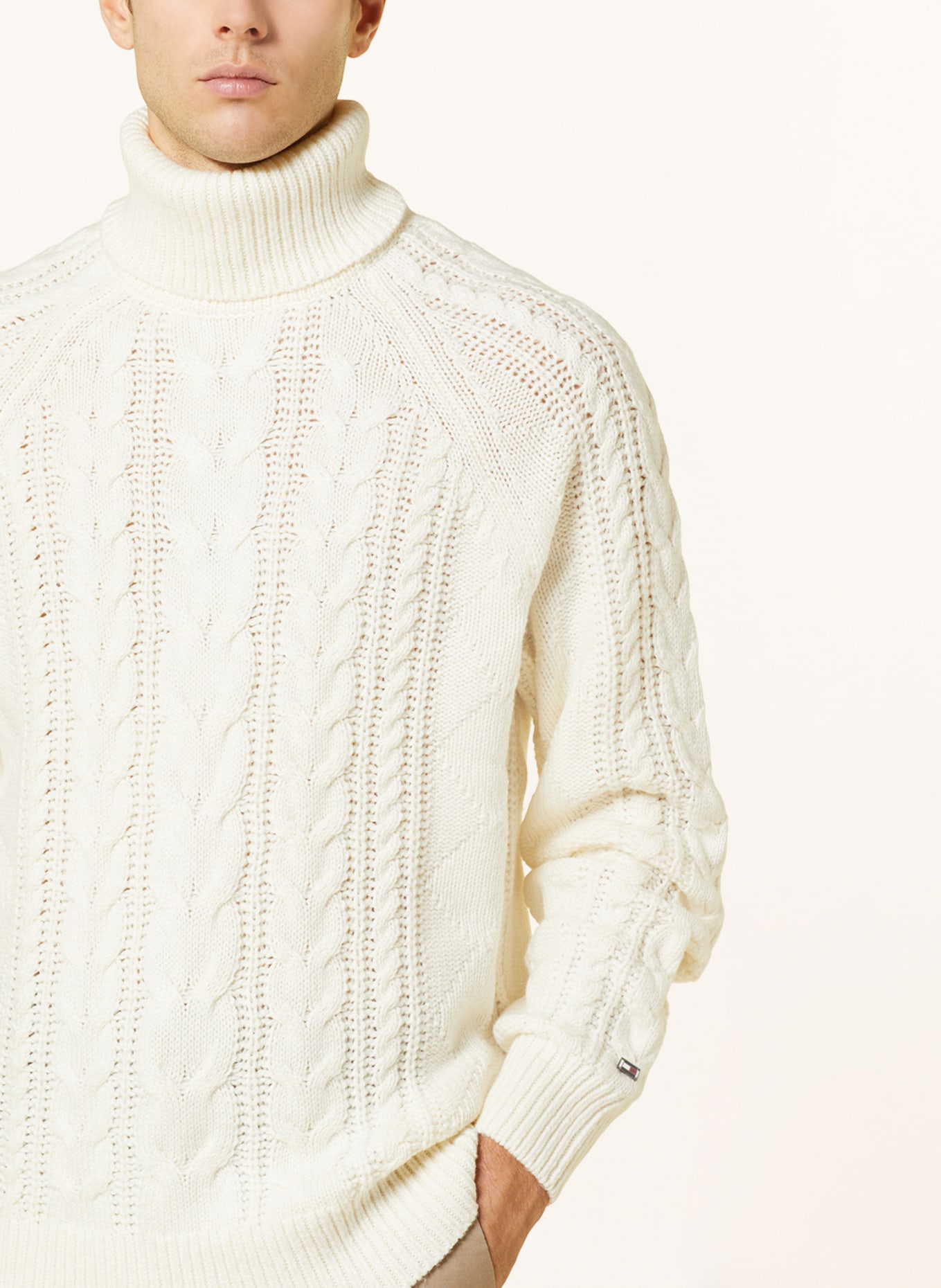 TOMMY HILFIGER Turtleneck sweater, Color: ECRU (Image 4)
