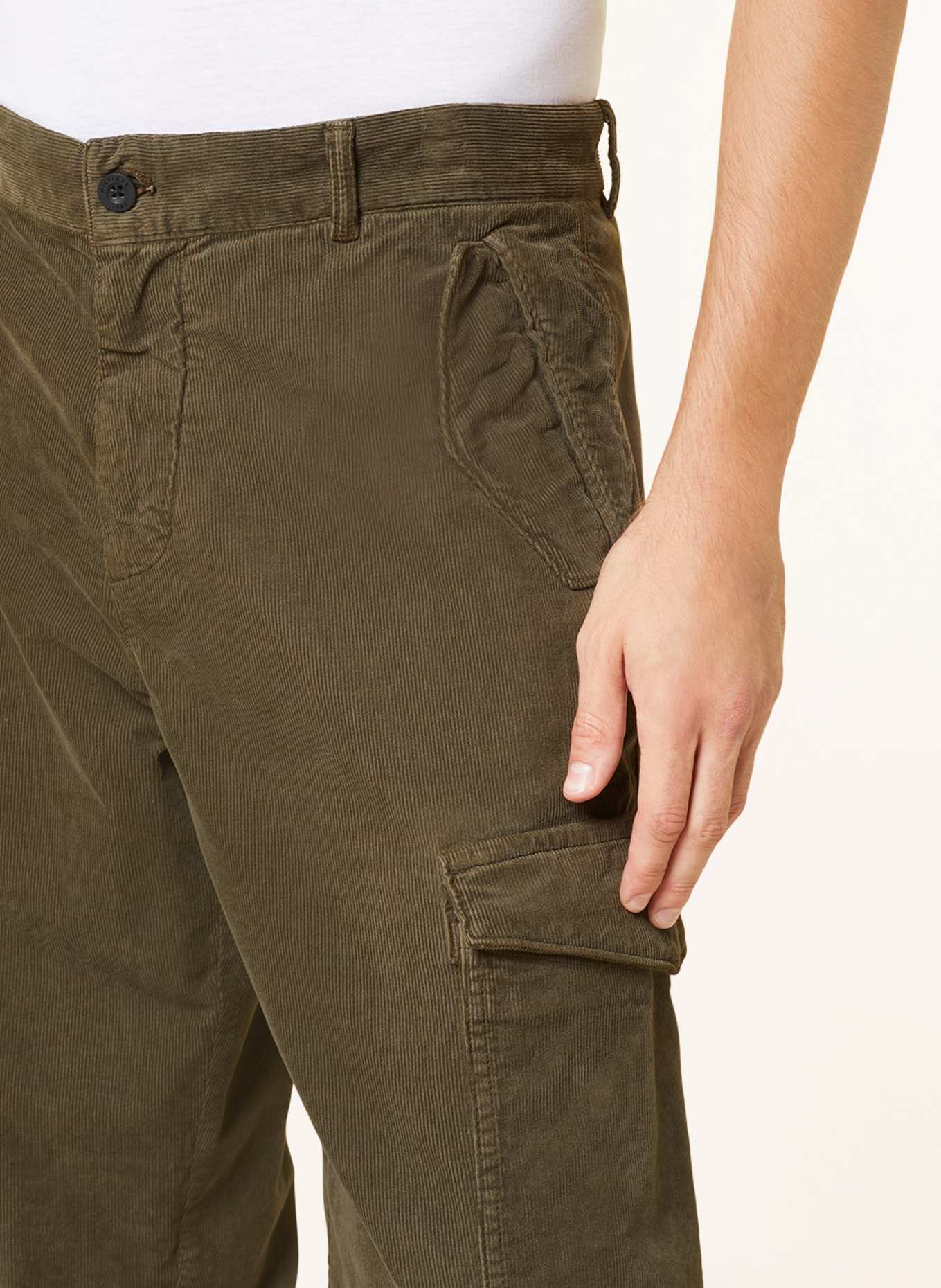 TOMMY HILFIGER Cargo pants cargo fit in corduroy, Color: KHAKI (Image 5)