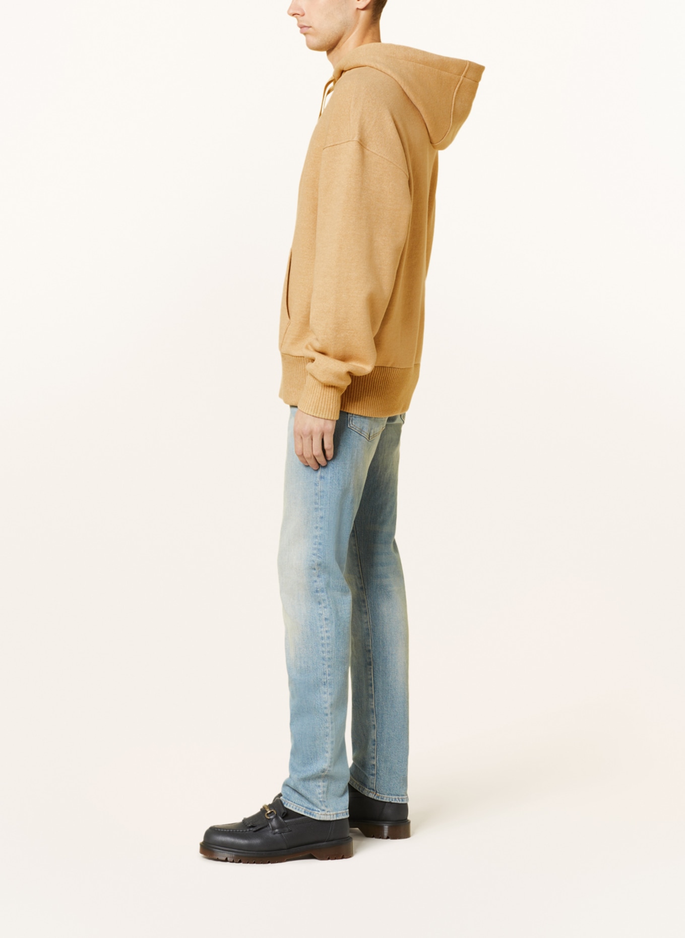 TOMMY HILFIGER Knit hoodie, Color: BEIGE (Image 4)