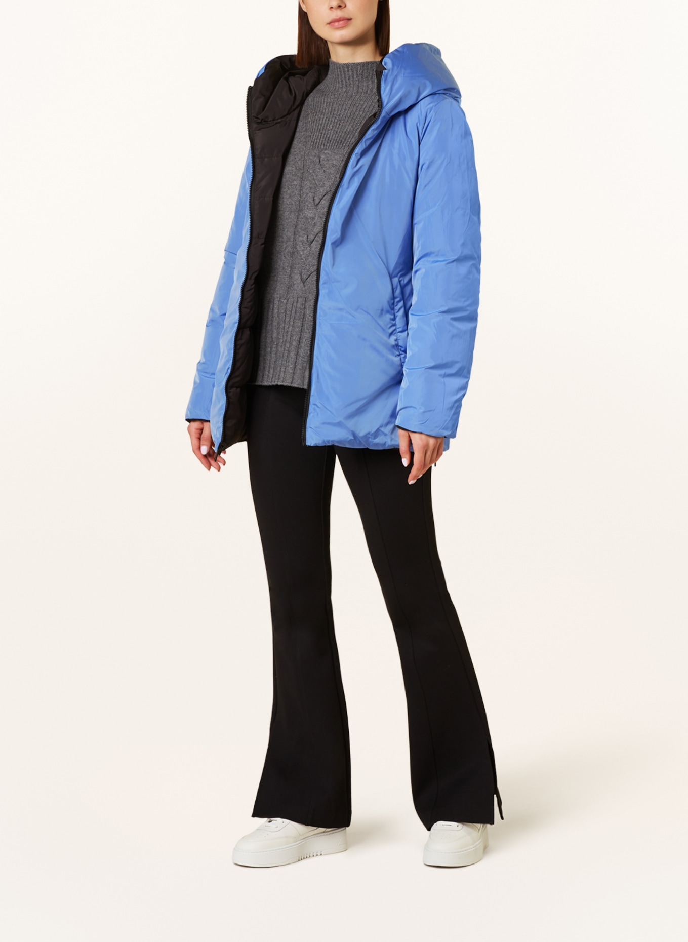 RINO & PELLE Quilted jacket JOLANDA reversible, Color: BLUE/ BLACK (Image 2)