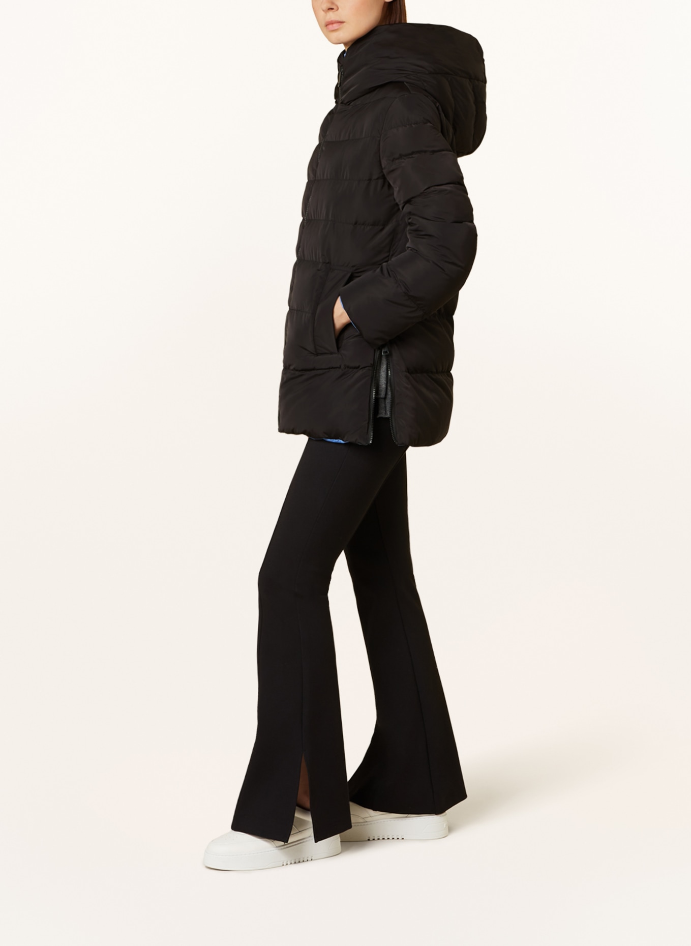 RINO & PELLE Quilted jacket JOLANDA reversible, Color: BLUE/ BLACK (Image 5)