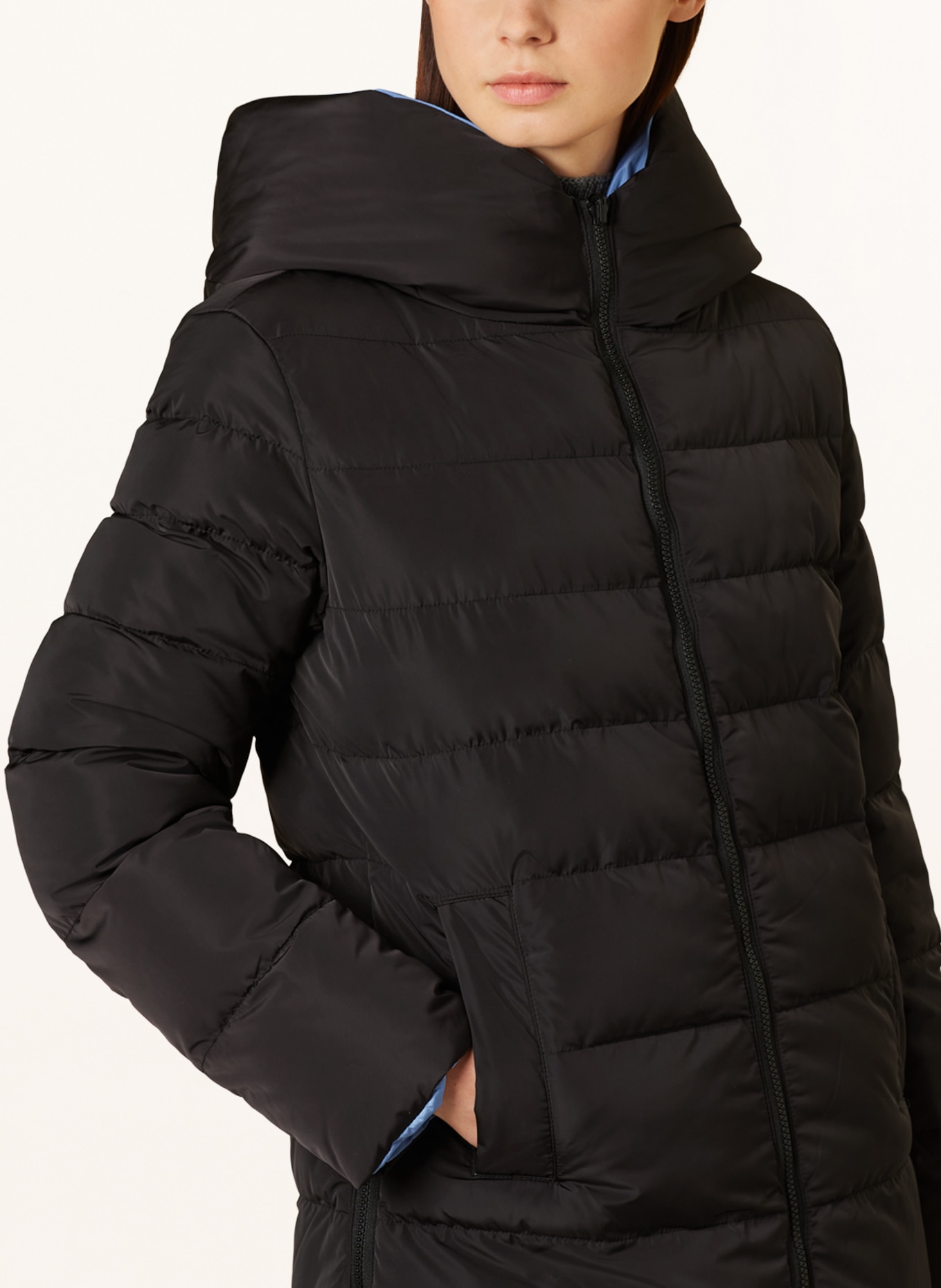 RINO & PELLE Quilted jacket JOLANDA reversible, Color: BLUE/ BLACK (Image 6)
