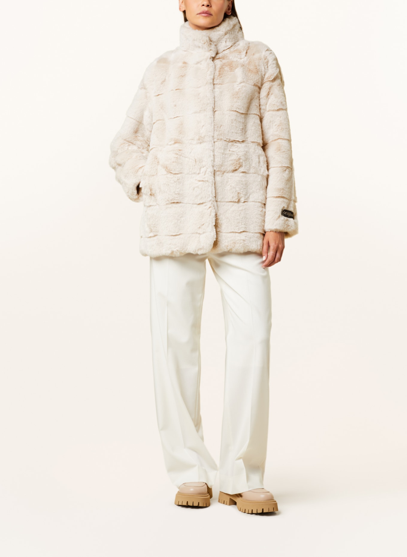 RINO & PELLE Faux fur jacket, Color: BEIGE (Image 2)
