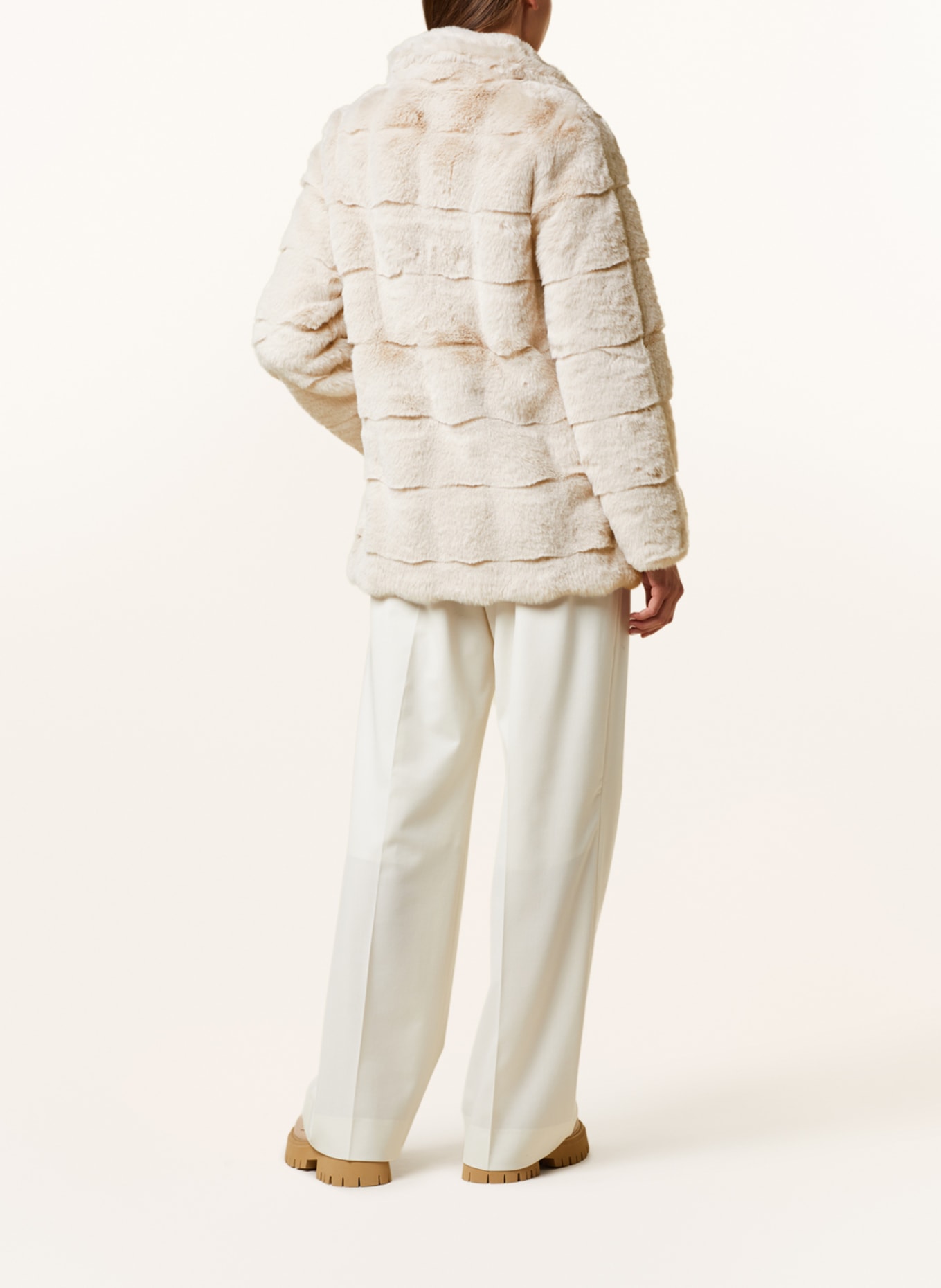 RINO & PELLE Faux fur jacket, Color: BEIGE (Image 3)