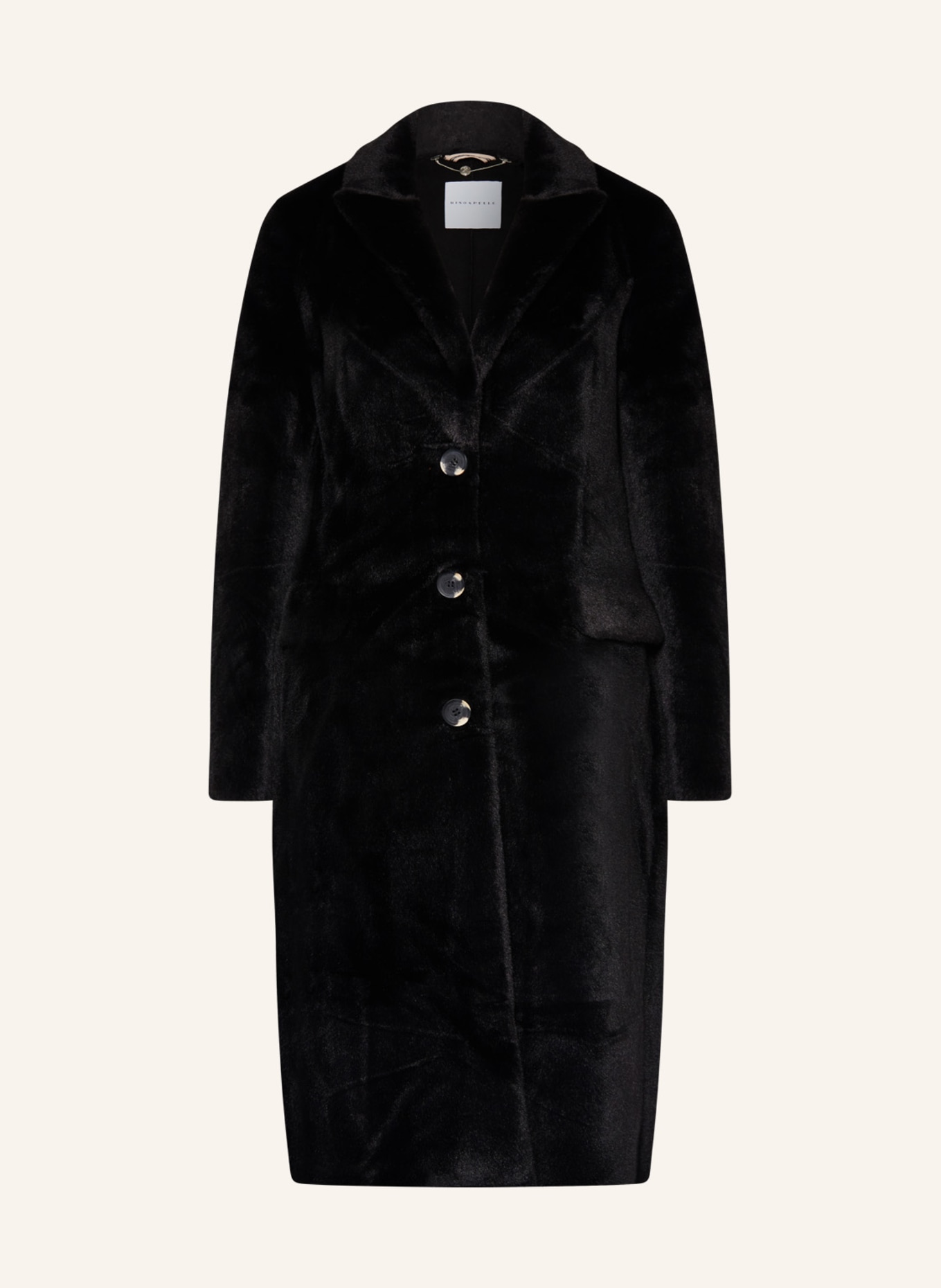 RINO & PELLE Faux fur coat SAAMI, Color: BLACK (Image 1)