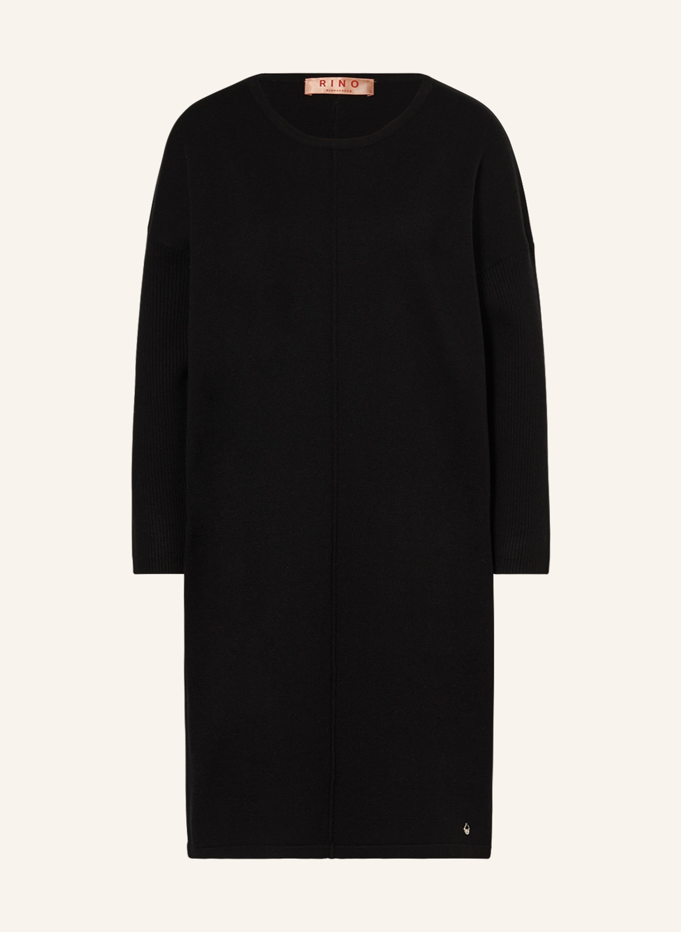 RINO & PELLE Pletené šaty KIRA, Barva: BLACK (Obrázek 1)