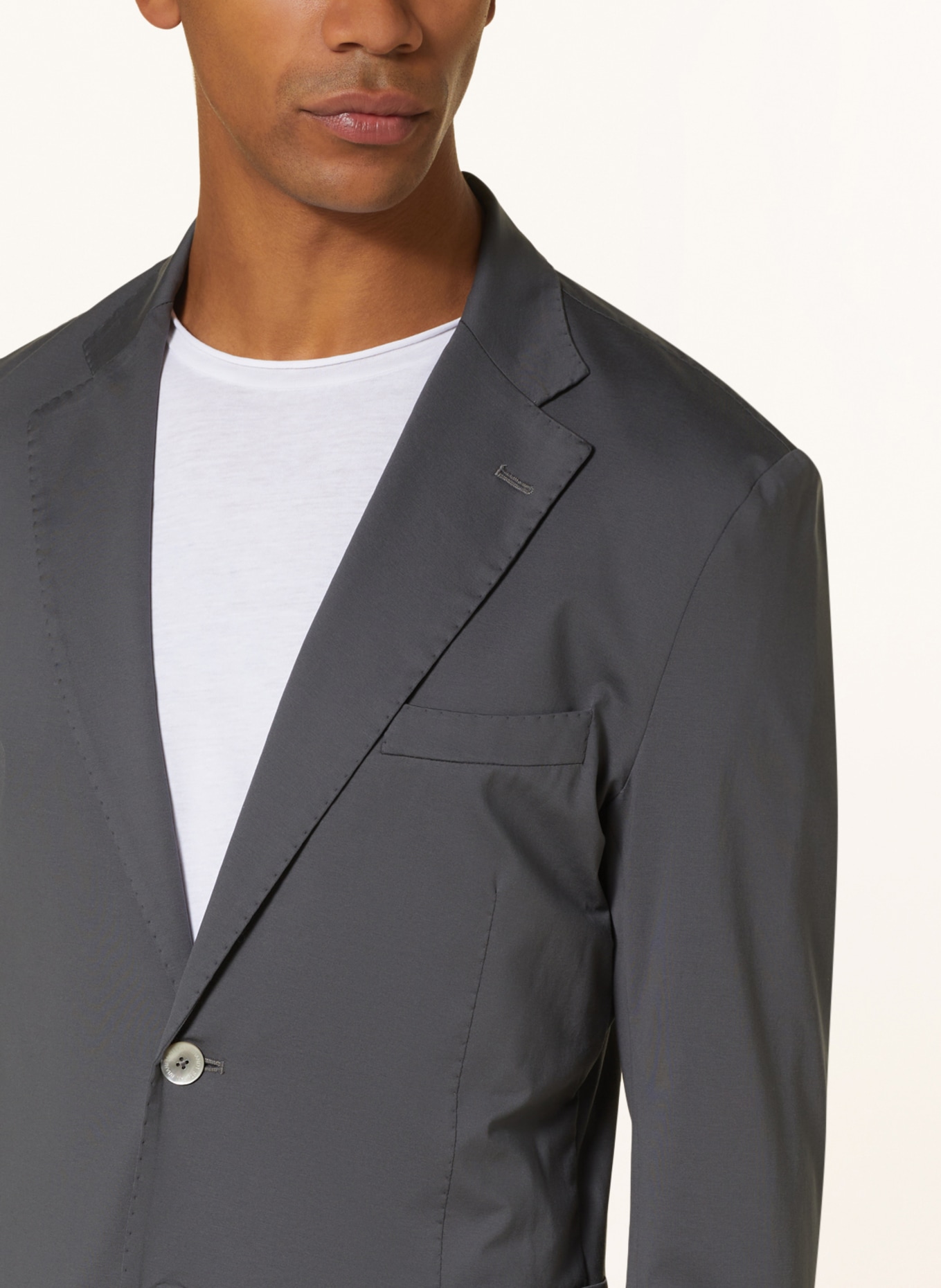 Stefan Brandt Jersey jacket ADRIAN SUPER extra slim fit, Color: GRAY (Image 5)