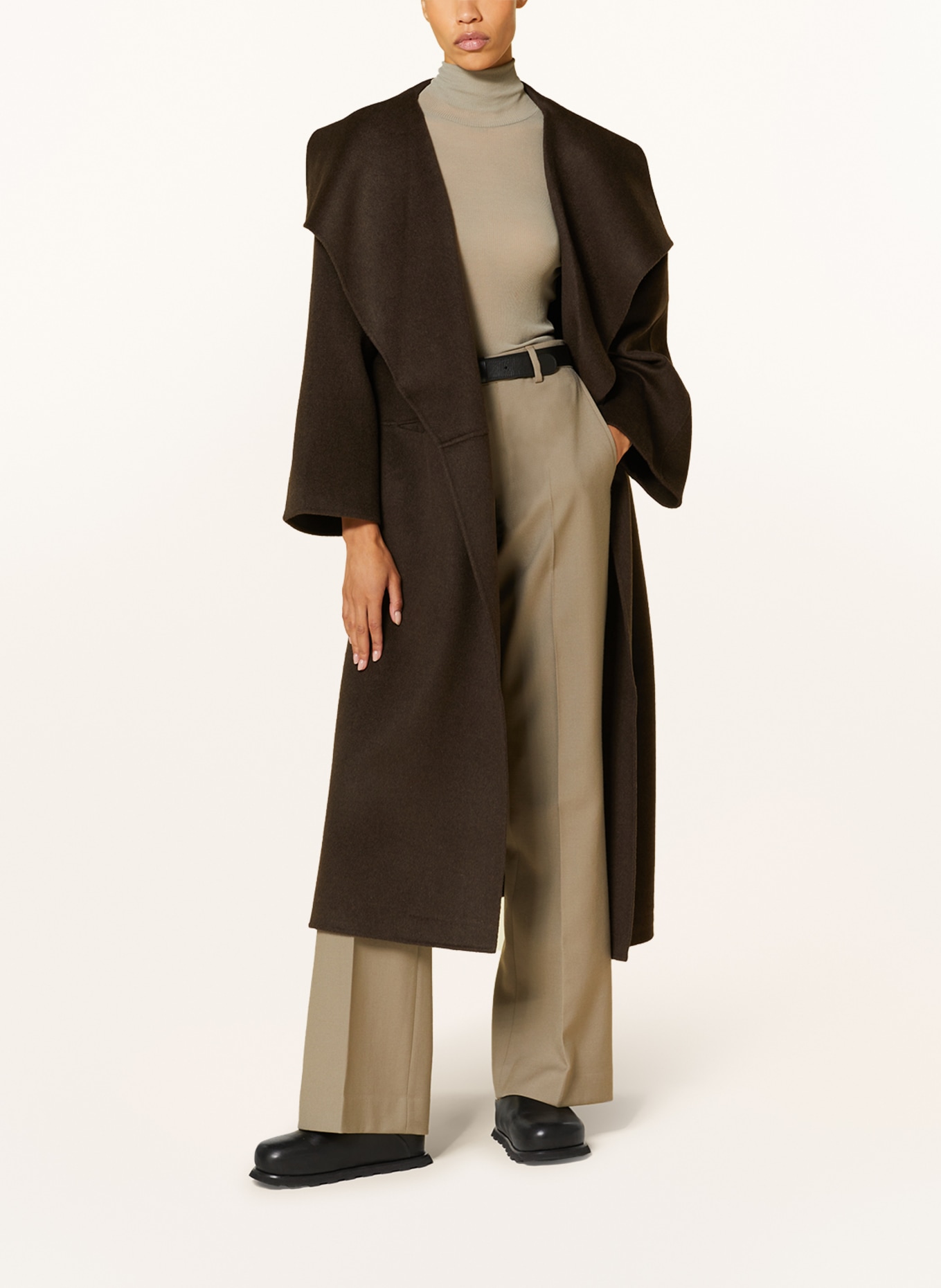 TOTEME Wool coat, Color: DARK BROWN (Image 2)