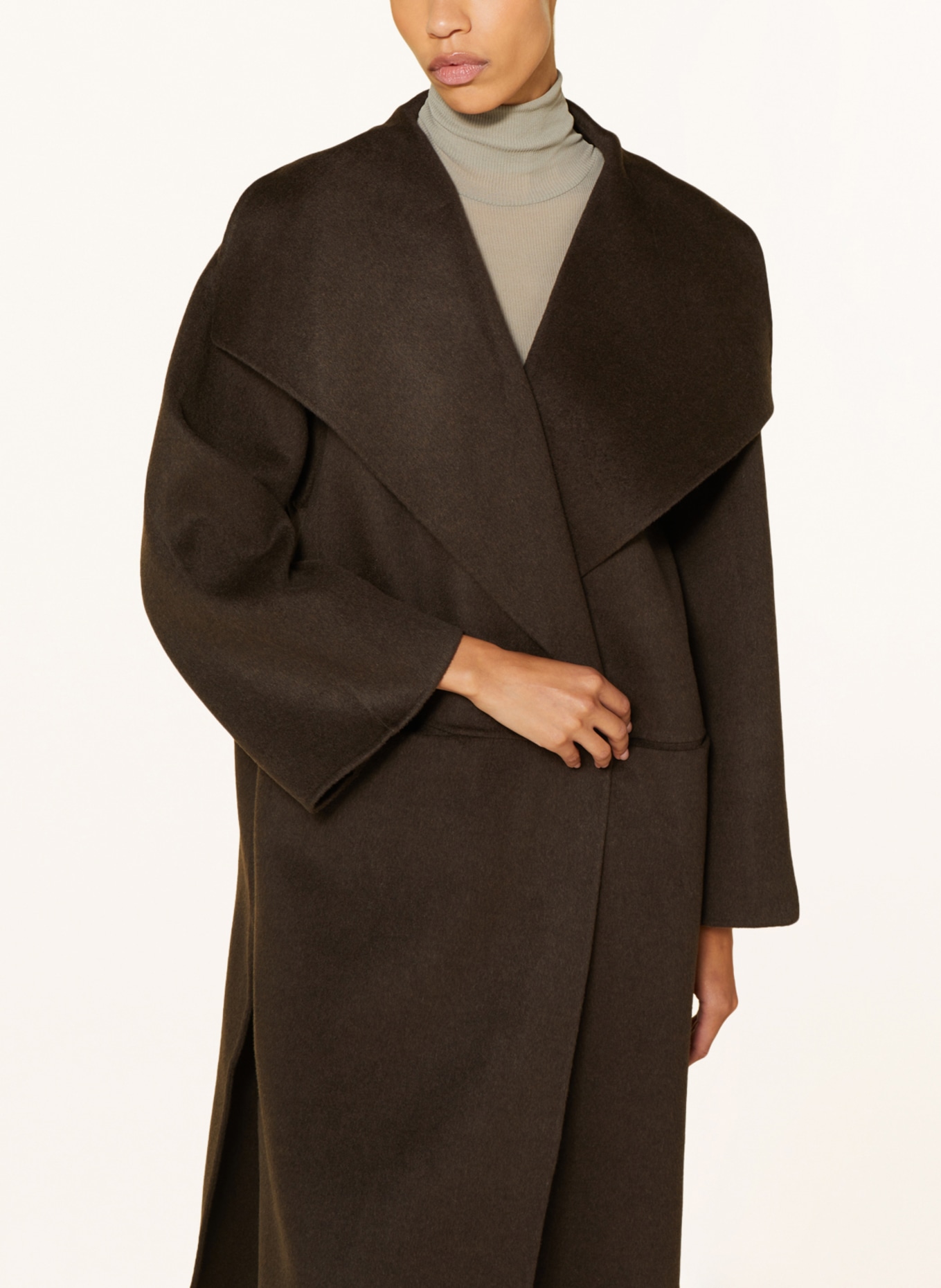 TOTEME Wool coat, Color: DARK BROWN (Image 4)