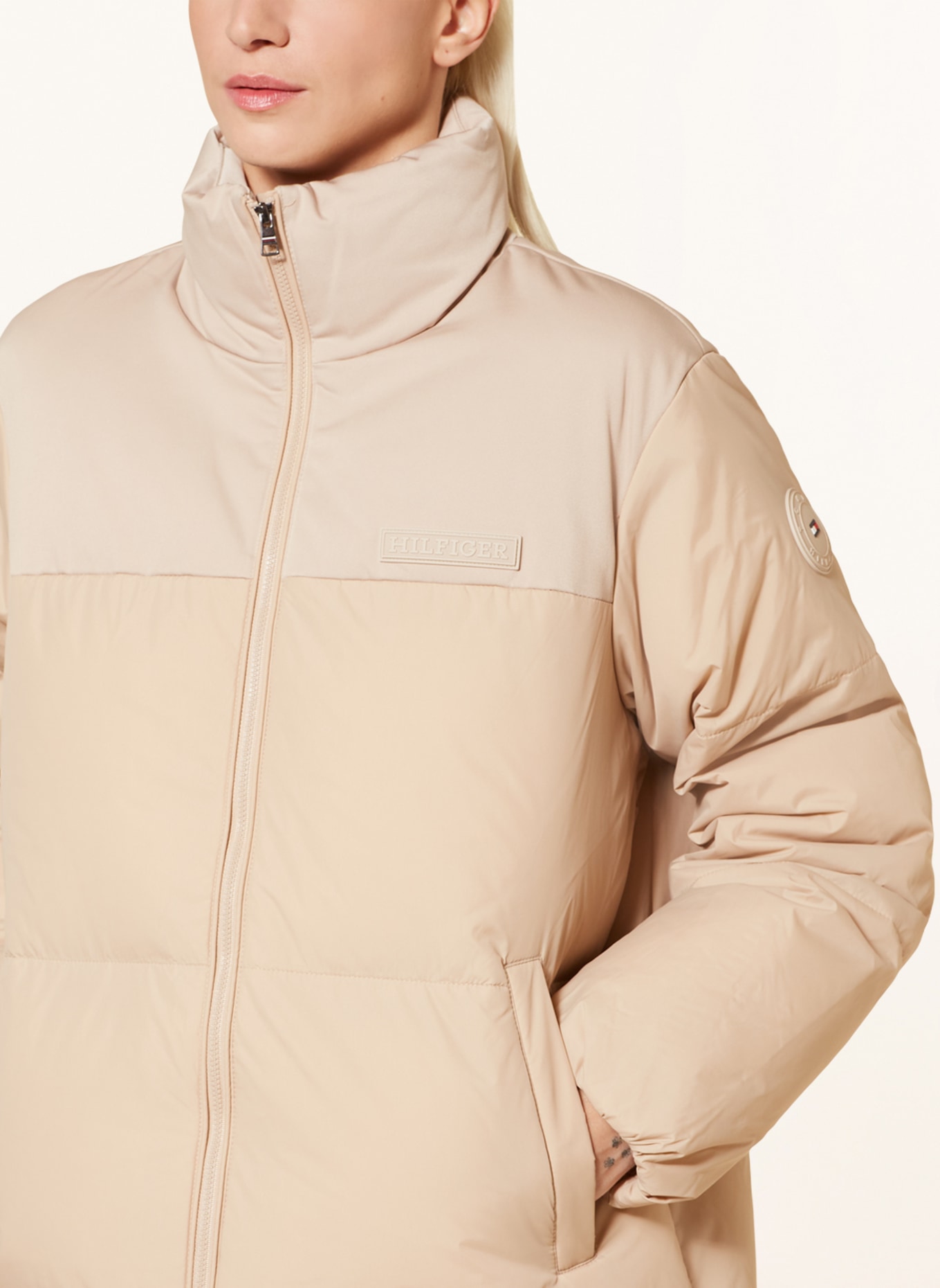 Tommy hilfiger cream coat 2025