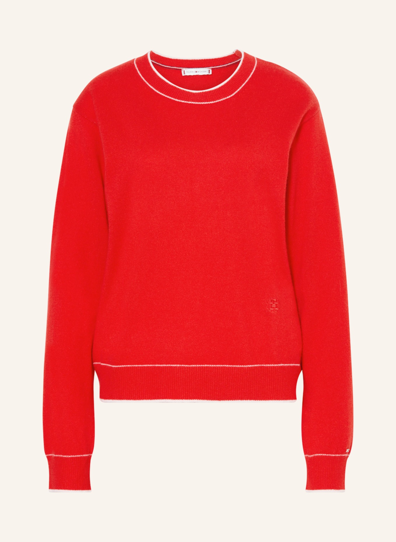 TOMMY HILFIGER Cashmere-Pullover, Farbe: ROT (Bild 1)