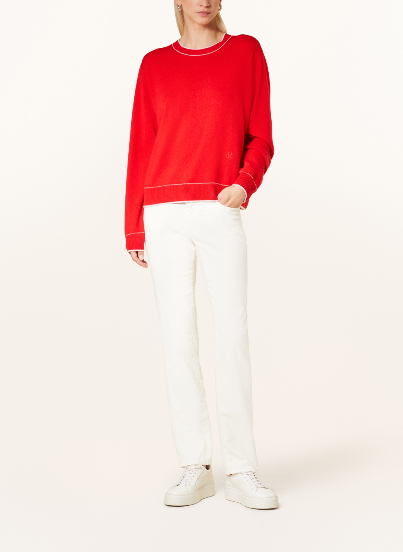 TOMMY HILFIGER Cashmere-Pullover, Farbe: ROT (Bild 2)