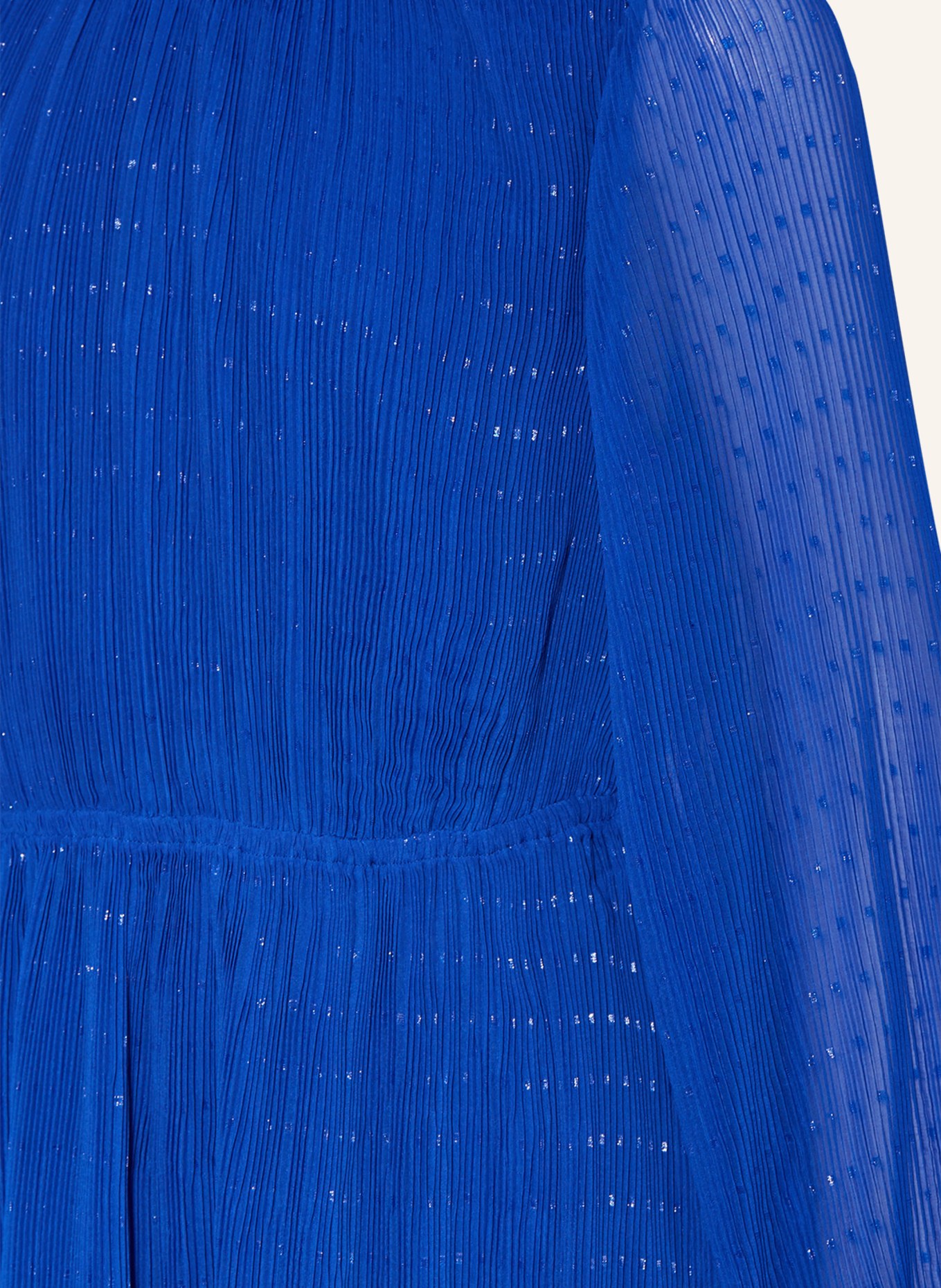 TOMMY HILFIGER Plisseekleid mit Glitzergarn, Farbe: BLAU (Bild 3)