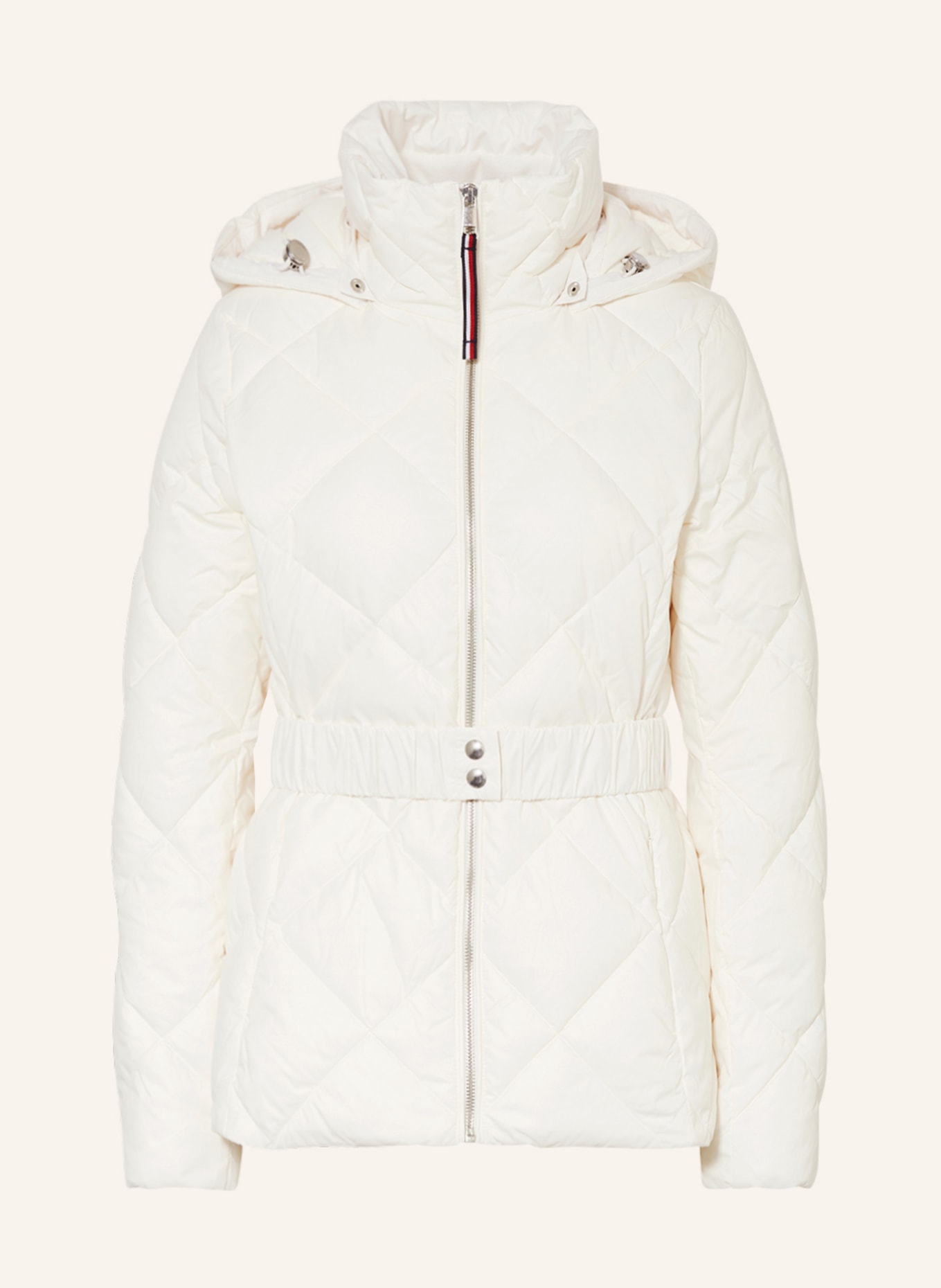 TOMMY HILFIGER Quilted jacket with detachable hood, Color: WHITE (Image 1)