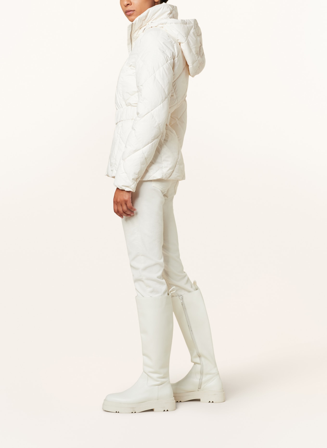 TOMMY HILFIGER Quilted jacket with detachable hood, Color: WHITE (Image 4)