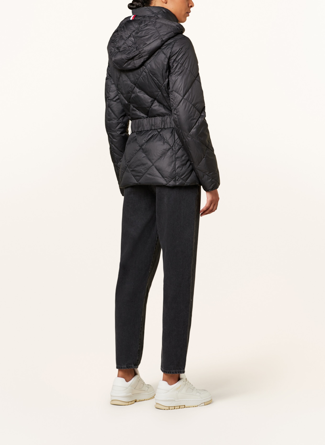 TOMMY HILFIGER Quilted jacket with detachable hood, Color: BLACK (Image 3)