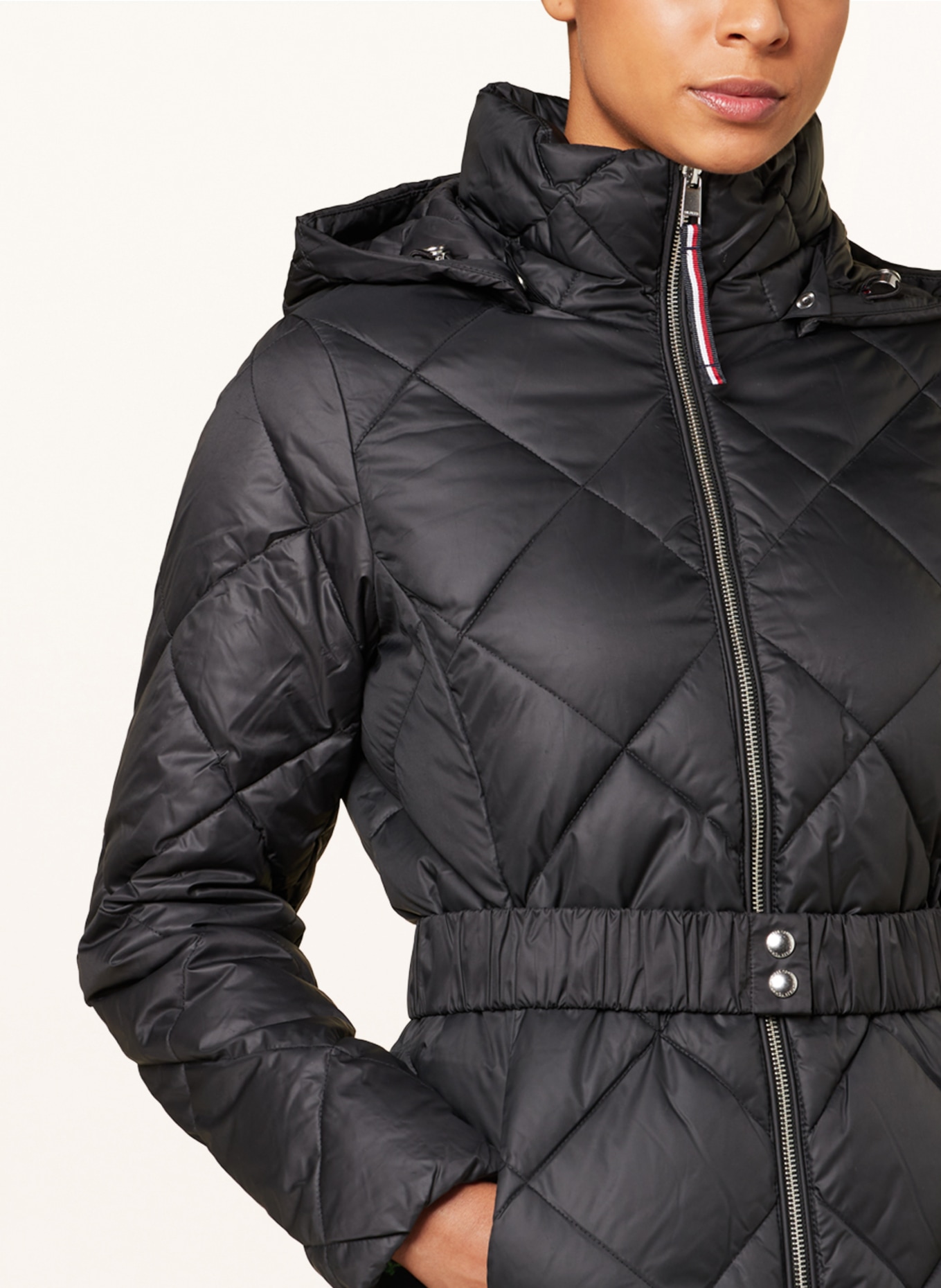 TOMMY HILFIGER Quilted jacket with detachable hood, Color: BLACK (Image 5)