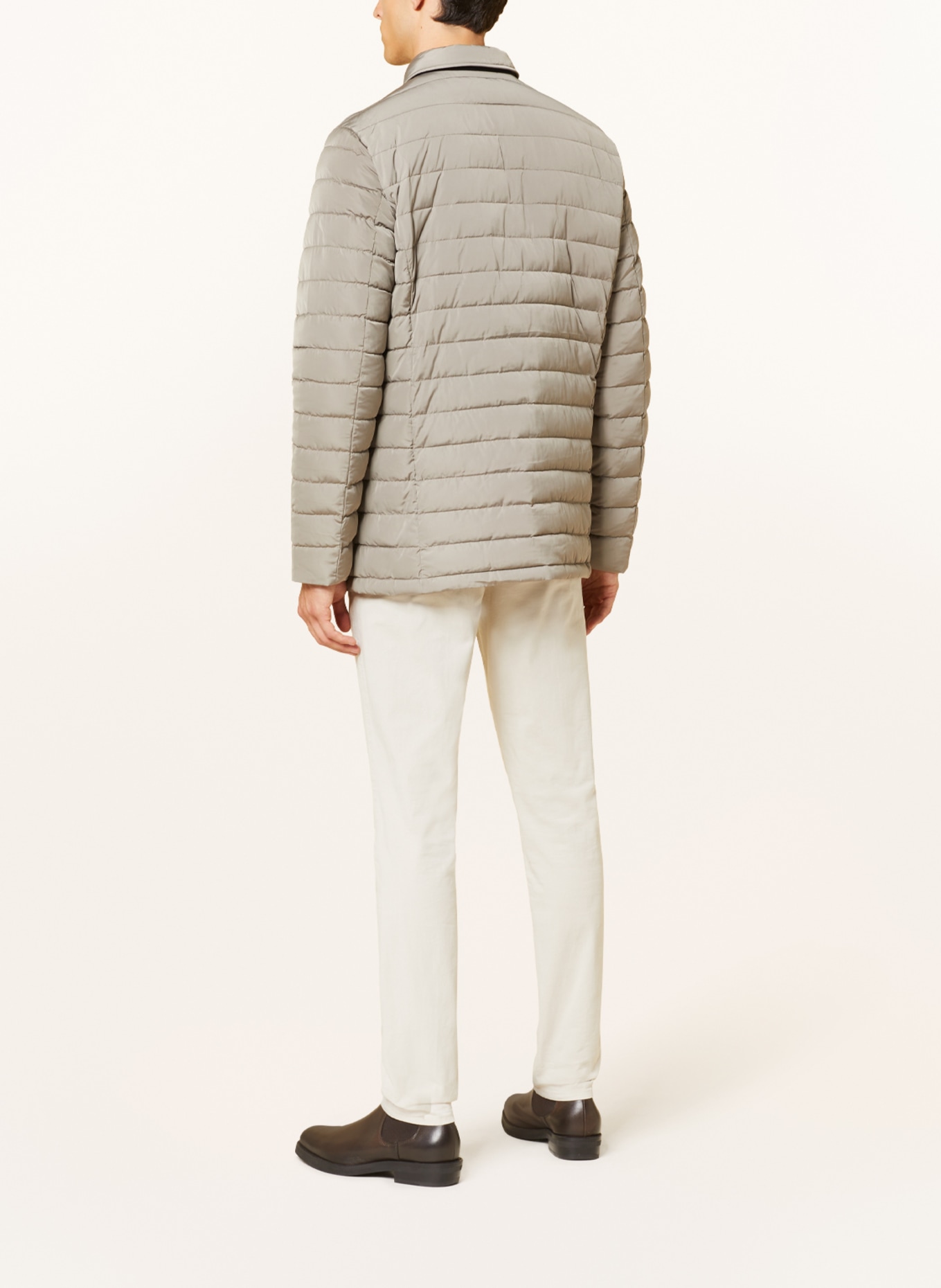 STROKESMAN'S Quilted jacket, Color: TAUPE (Image 3)