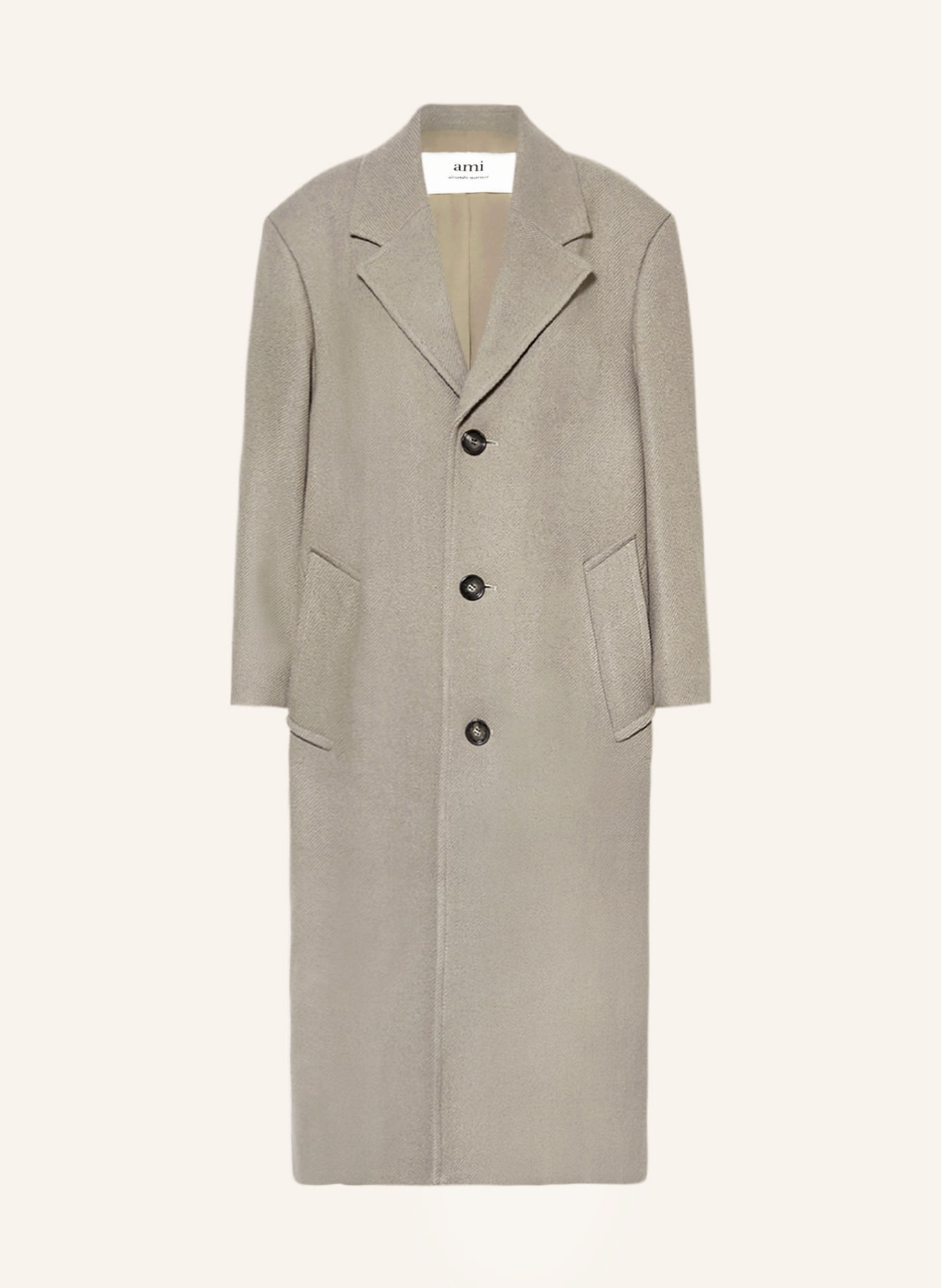 AMI PARIS Wool coat, Color: TAUPE (Image 1)