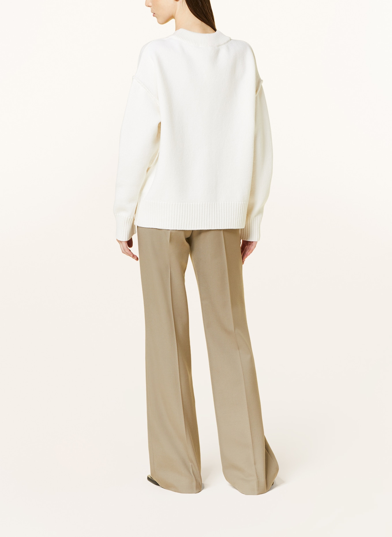 AMI PARIS Oversized cardigan, Color: WHITE (Image 3)