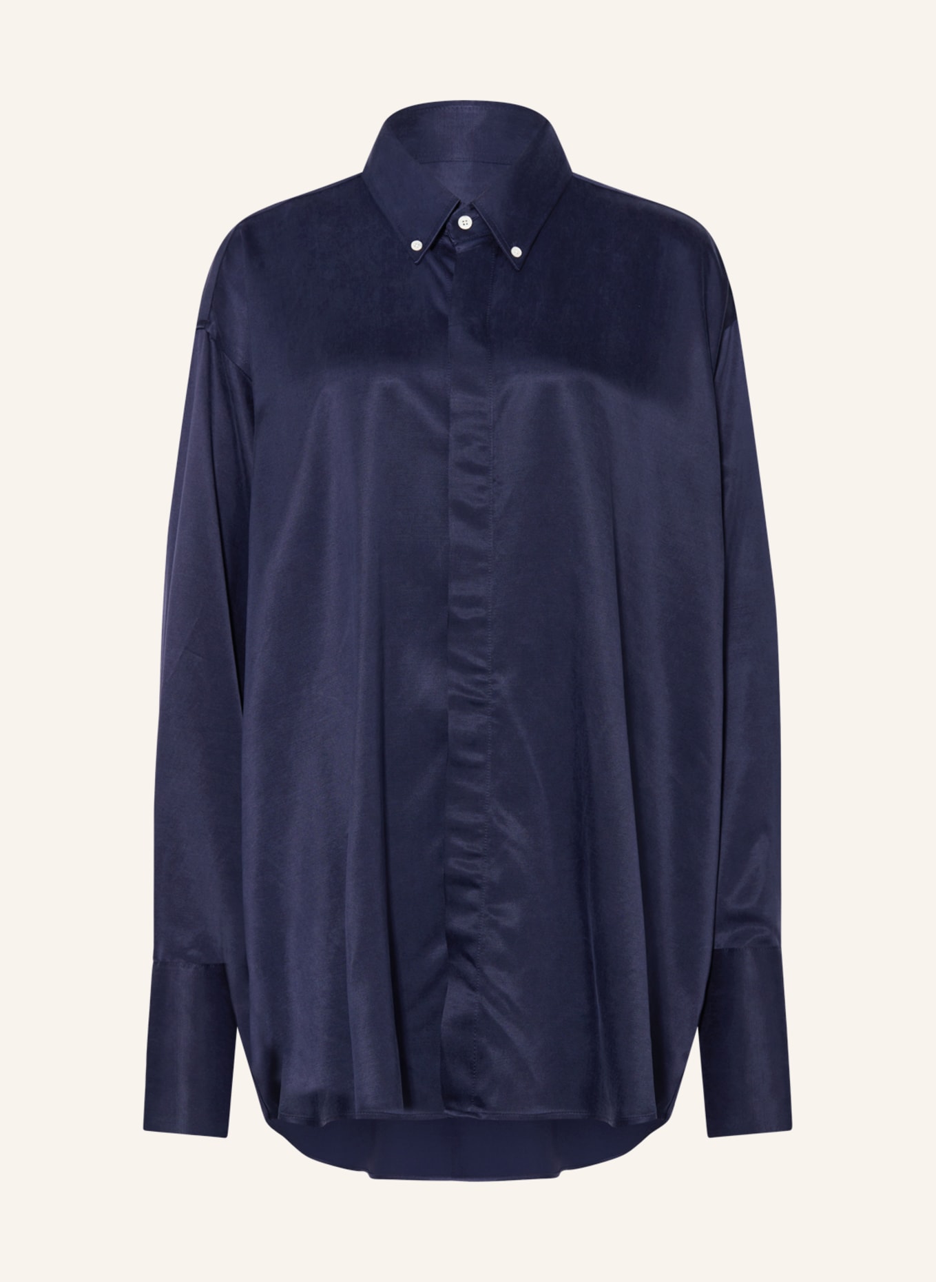 AMI PARIS Oversized shirt blouse, Color: DARK BLUE (Image 1)