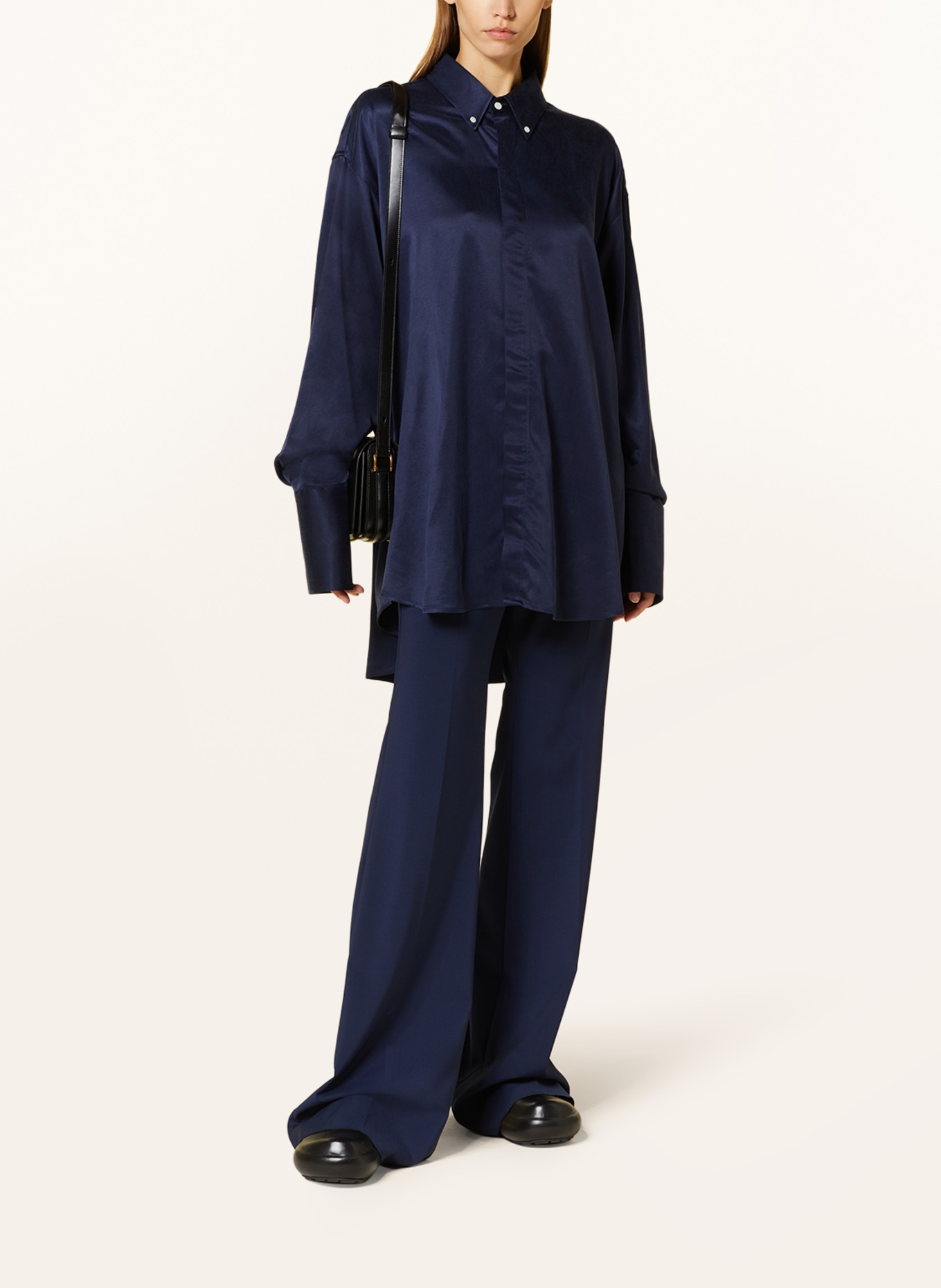 AMI PARIS Oversized shirt blouse, Color: DARK BLUE (Image 2)