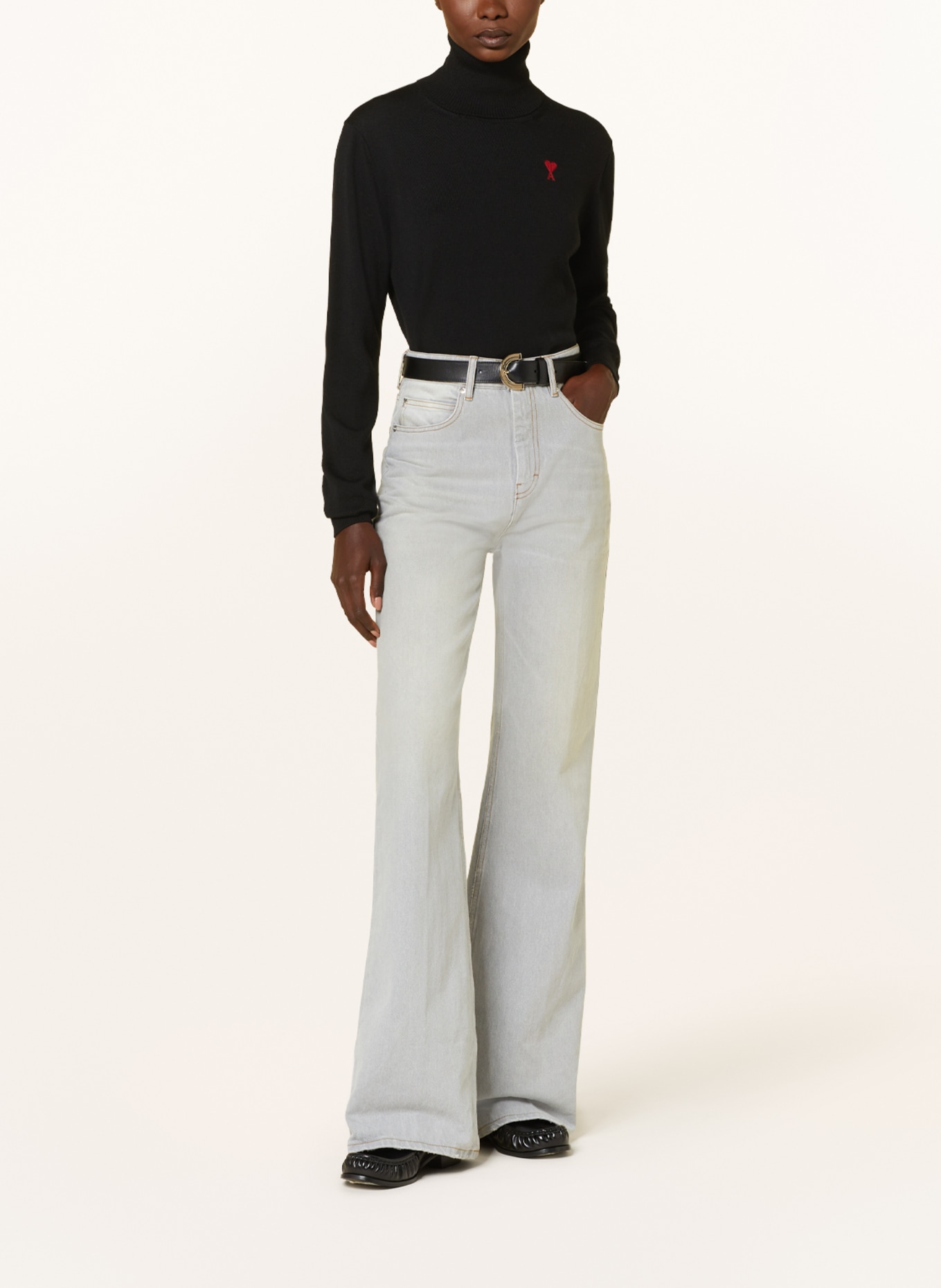 AMI PARIS Flared jeans, Color: 0554 VINTAGE GREY (Image 2)