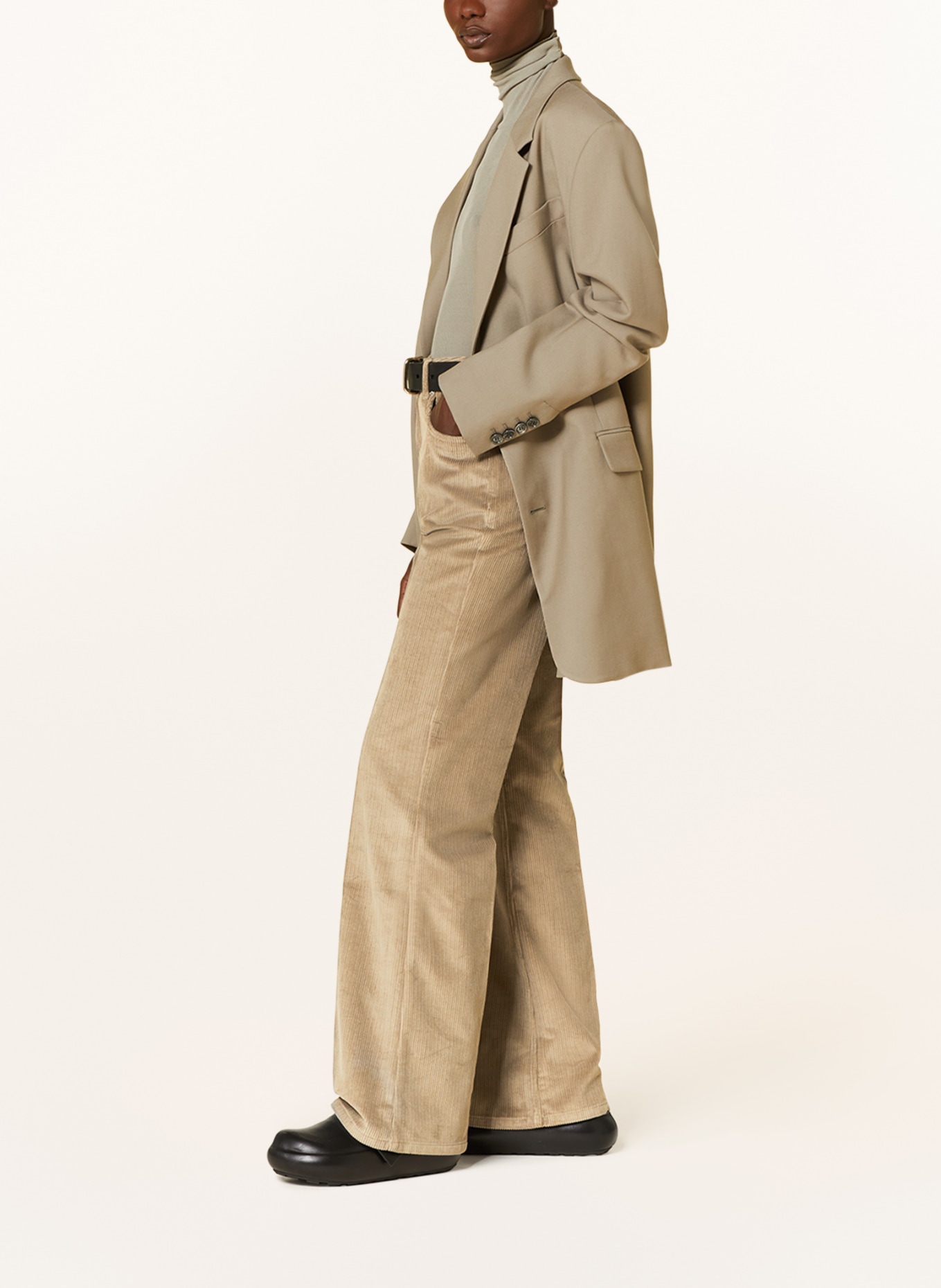AMI PARIS Spodnie sztruksowe, Kolor: KHAKI (Obrazek 4)