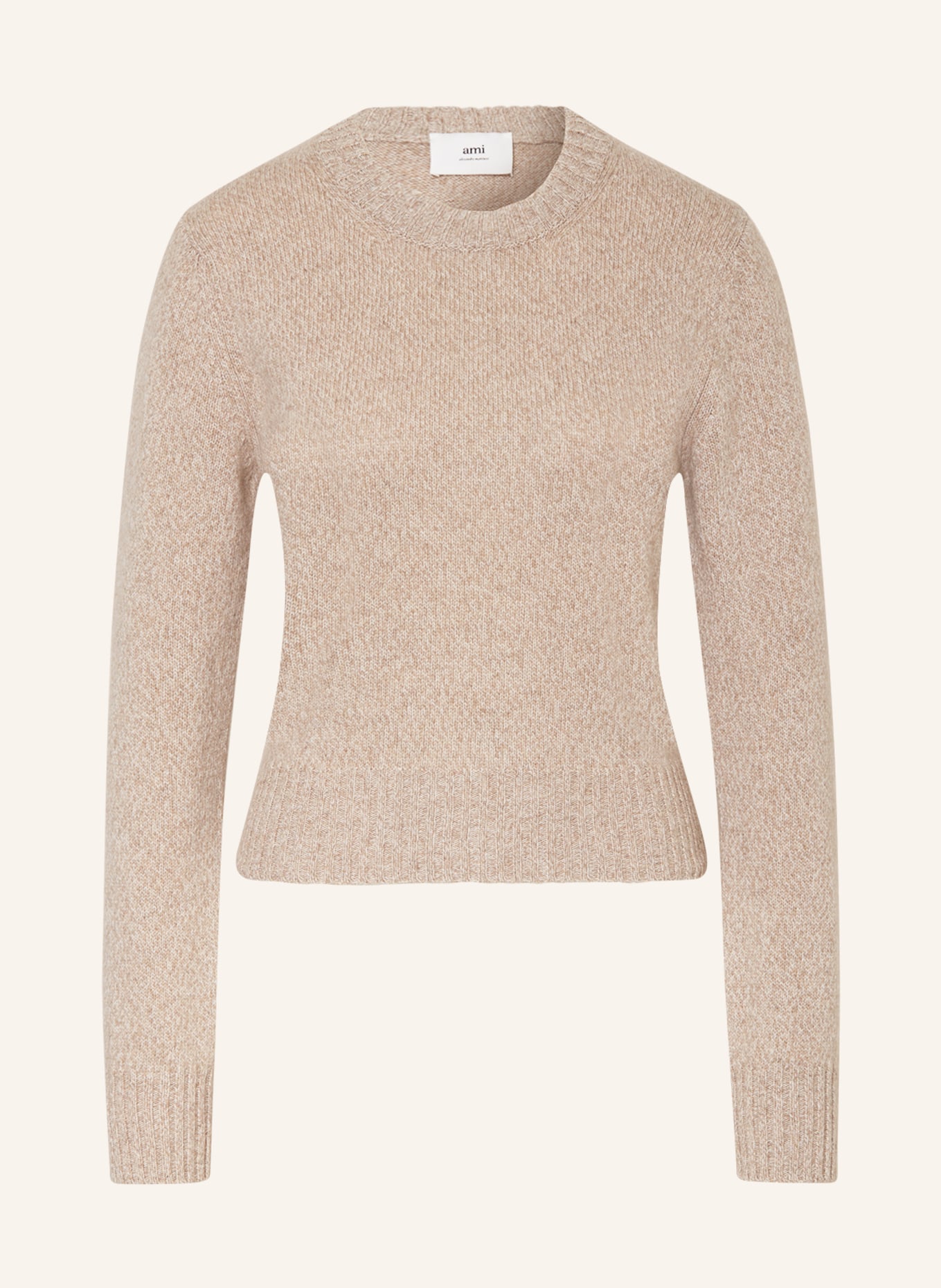 AMI PARIS Cashmere-Pullover, Farbe: BEIGE (Bild 1)