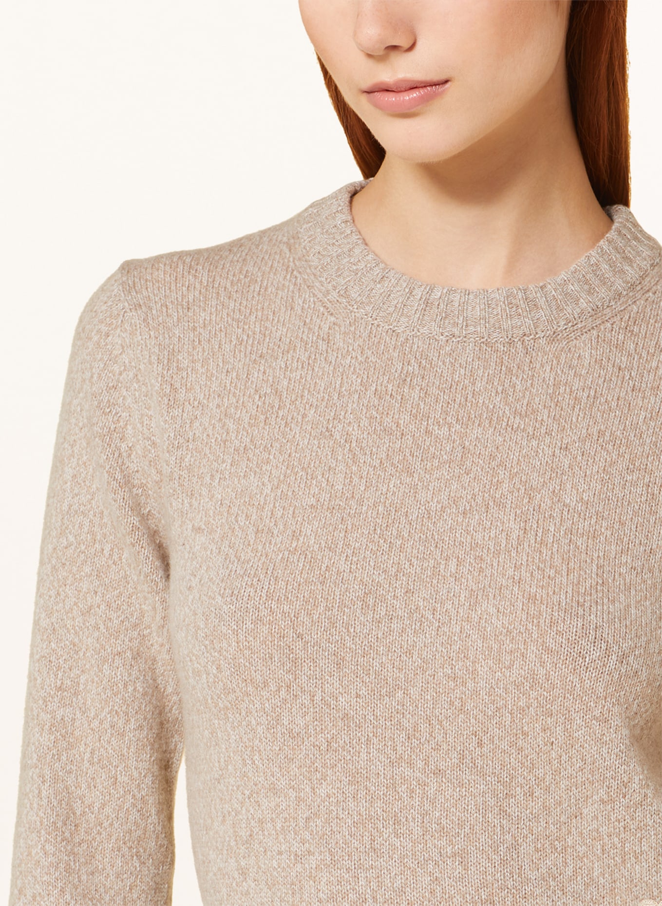 AMI PARIS Cashmere-Pullover, Farbe: BEIGE (Bild 4)