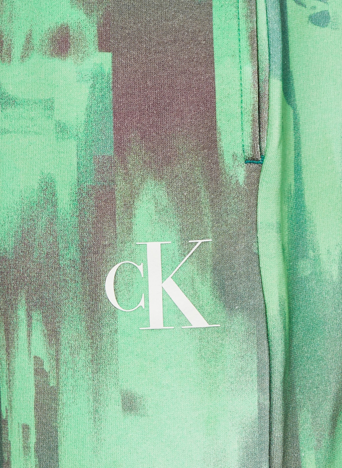 Calvin Klein Sweatpants HYPER REAL, Farbe: GRÜN/ NEONGRÜN (Bild 3)