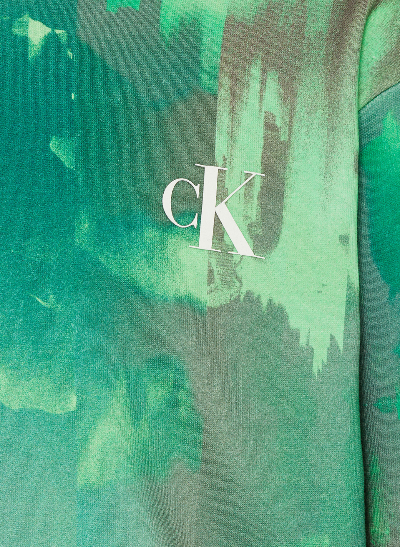 Calvin Klein Hoodie, Farbe: GRÜN/ HELLGRÜN (Bild 3)