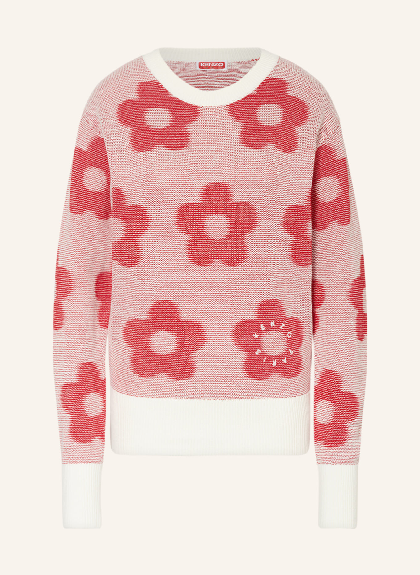 KENZO Sweater, Color: RED/ WHITE (Image 1)