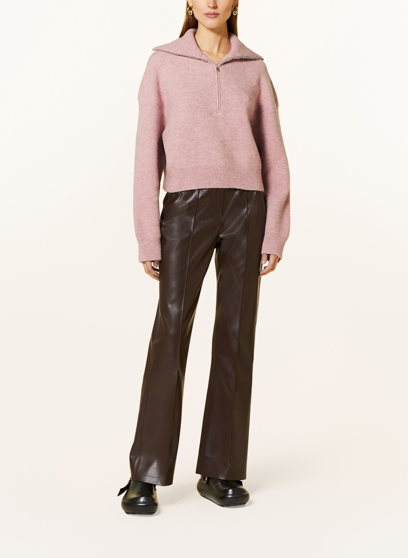 Nanushka half zip sweater shop