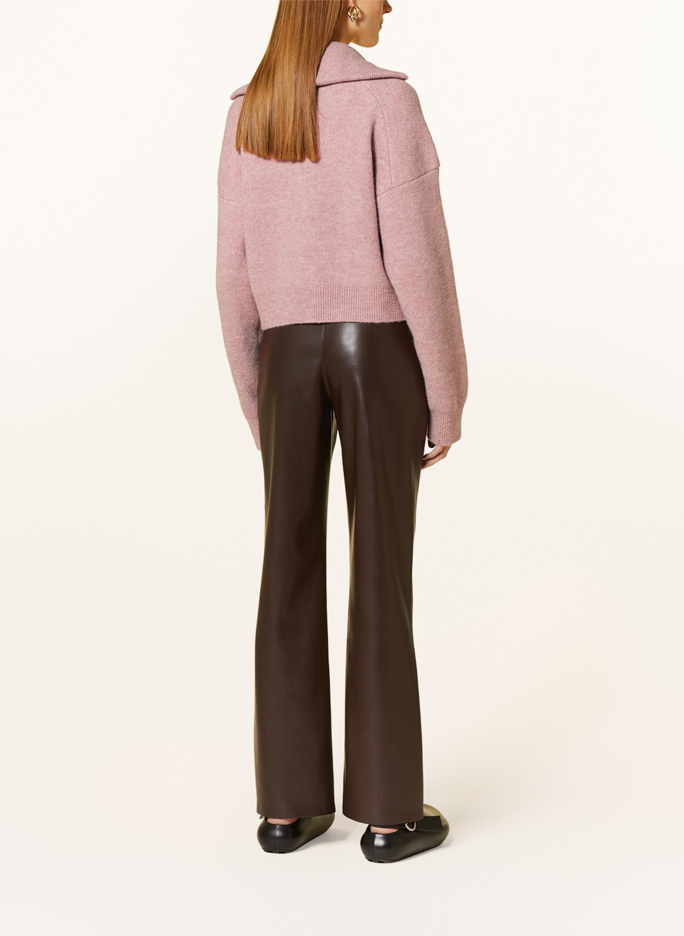 Nanushka Half-zip sweater JANNIS, Color: PINK (Image 3)