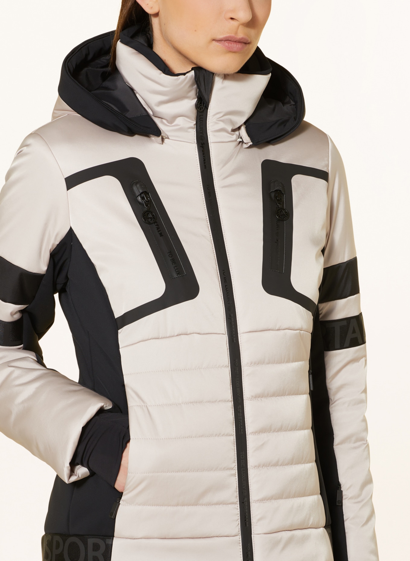 SPORTALM Ski jacket, Color: TAUPE/ BLACK (Image 6)