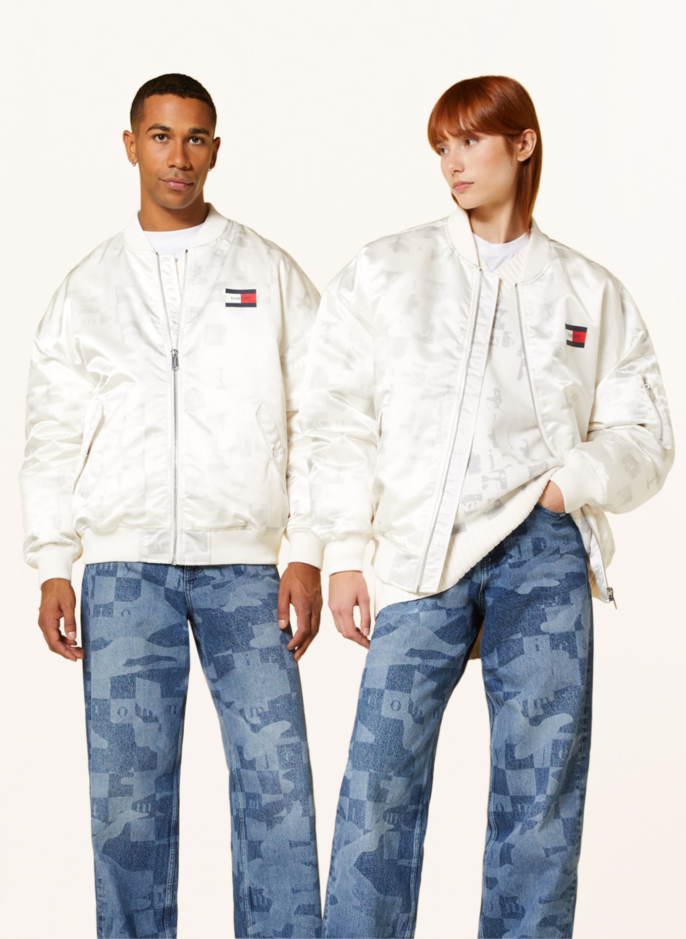 TOMMY JEANS Bomber jacket, Color: WHITE (Image 5)