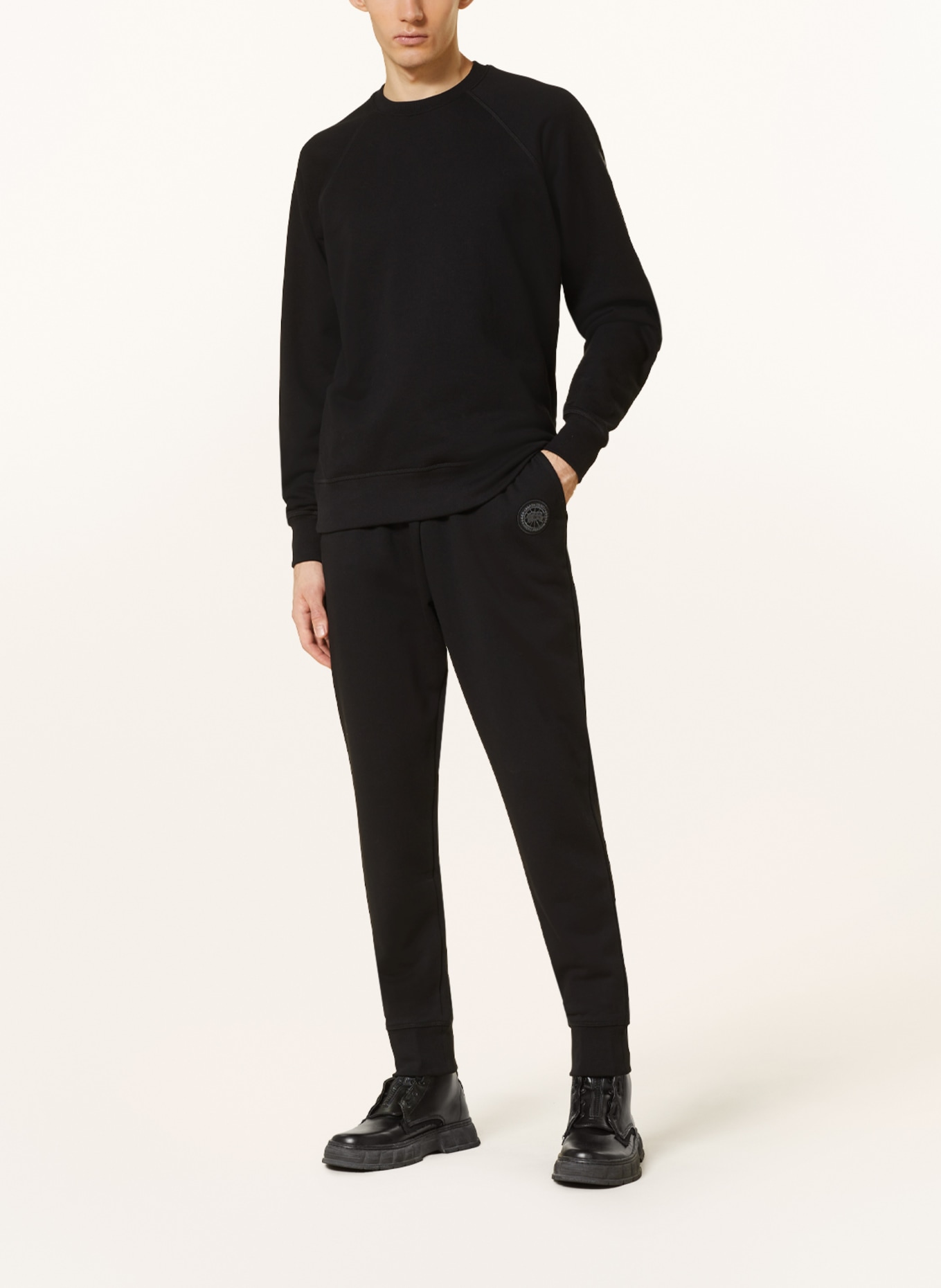 CANADA GOOSE Sweatpants HURON, Color: BLACK (Image 2)