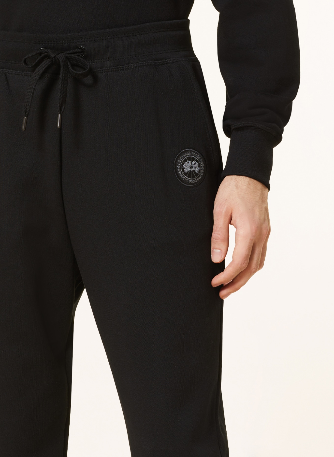 CANADA GOOSE Sweatpants HURON, Color: BLACK (Image 5)