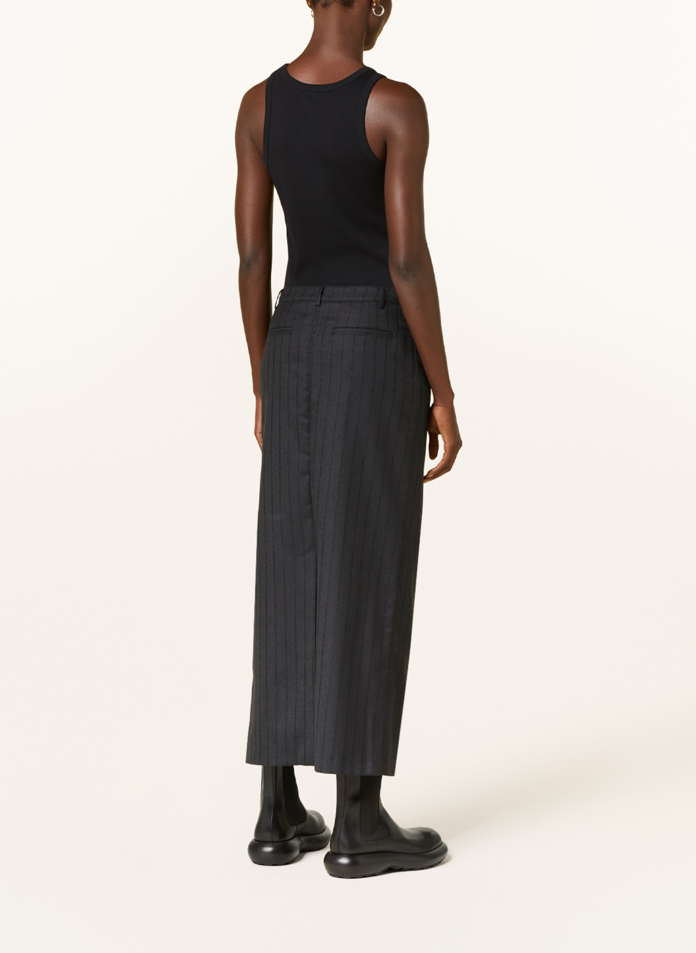 LOULOU STUDIO Skirt VATO, Color: BLACK (Image 3)